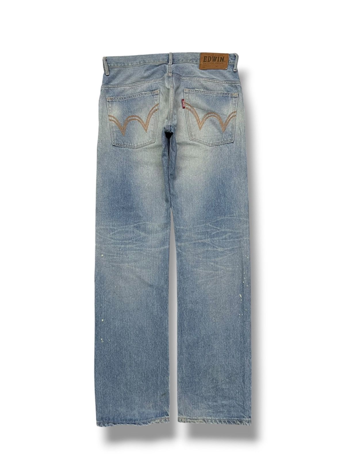Edwin Vintage Edwin EX403 Japan - Faded Light Wash, Distressed Size US 37 - 3 Thumbnail
