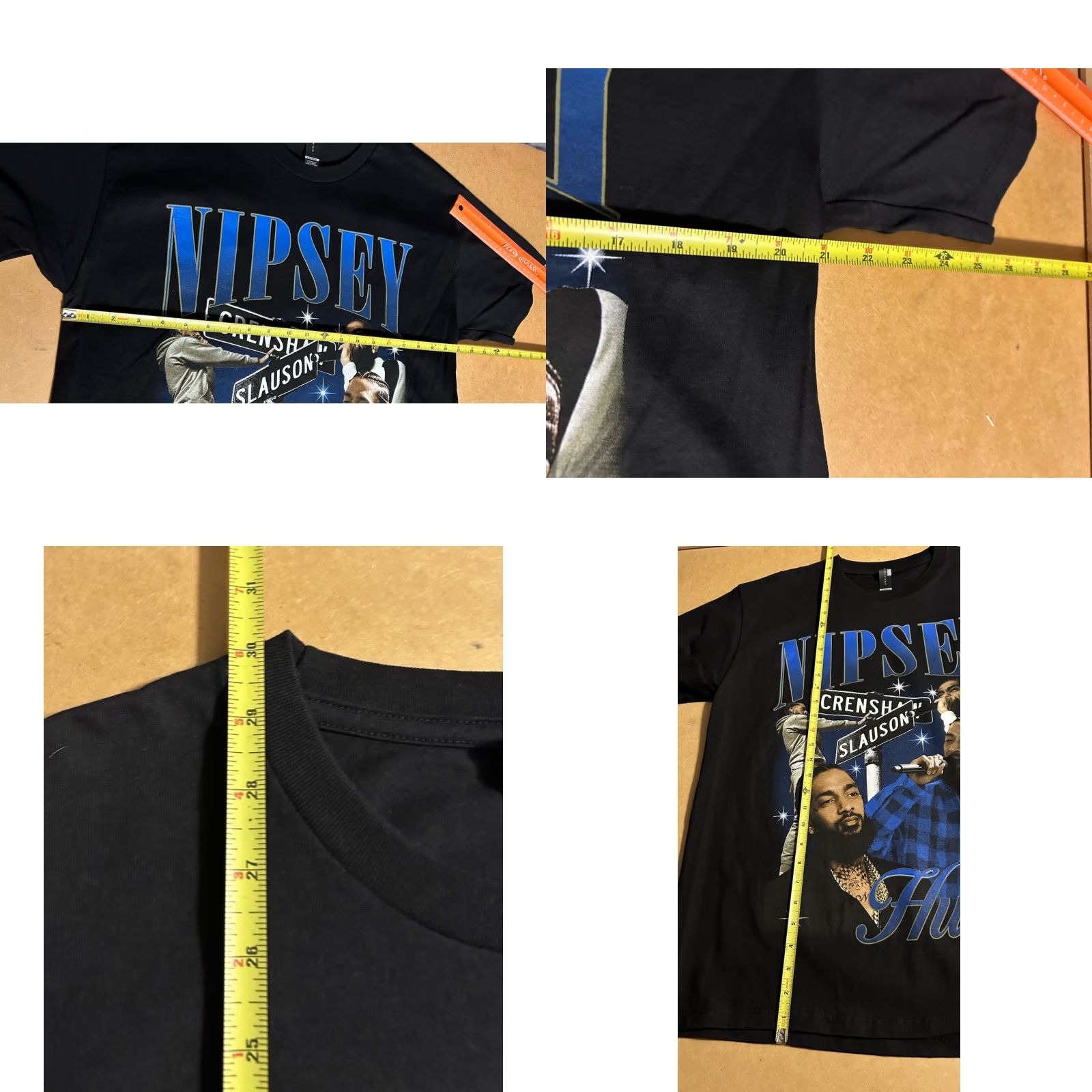 Vintage VINTAGE Nipsey Hustle Crenshaw Slauson Shirt Men L Black Short Sleeve Nipsey Hustle Shirt Graphic Print West Coast Hip Hop Rap Crew Neck 90s? No Size US L / EU 52-54 / 3 - 8 Thumbnail