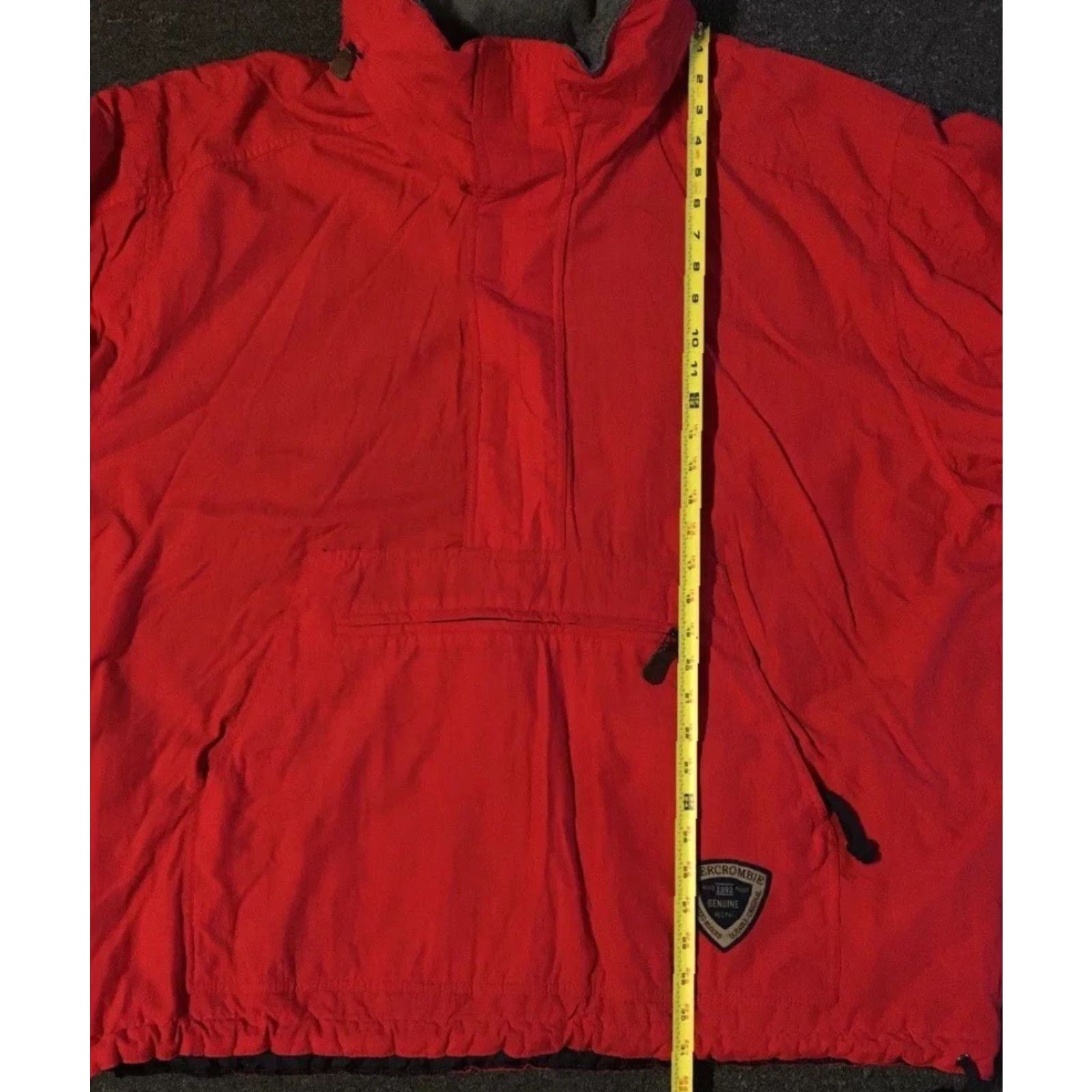 Abercrombie & Fitch VINTAGE Abercrombie & Fitch Extreme Conditions Jacket XL Anorak Ski Snowboard Grunge 90s Y2K Red Nylon Zip Pockets Hooded 1/4 Zip 1/2 Zip Mens Jacket Size US XL / EU 56 / 4 - 7 Thumbnail