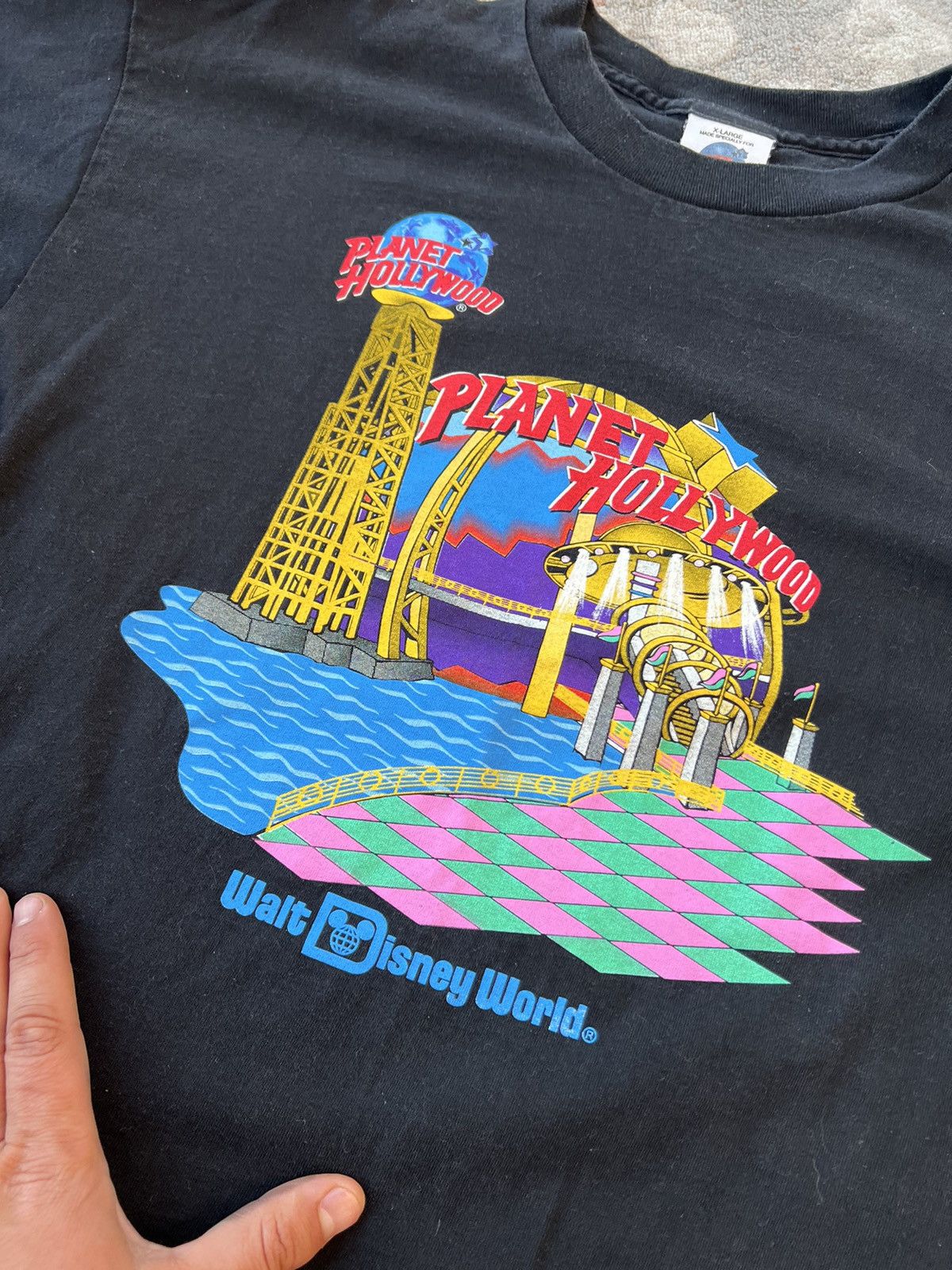 Planet Hollywood Rare Planet Hollywood Made In USA Tee Size US XL / EU 56 / 4 - 2 Thumbnail