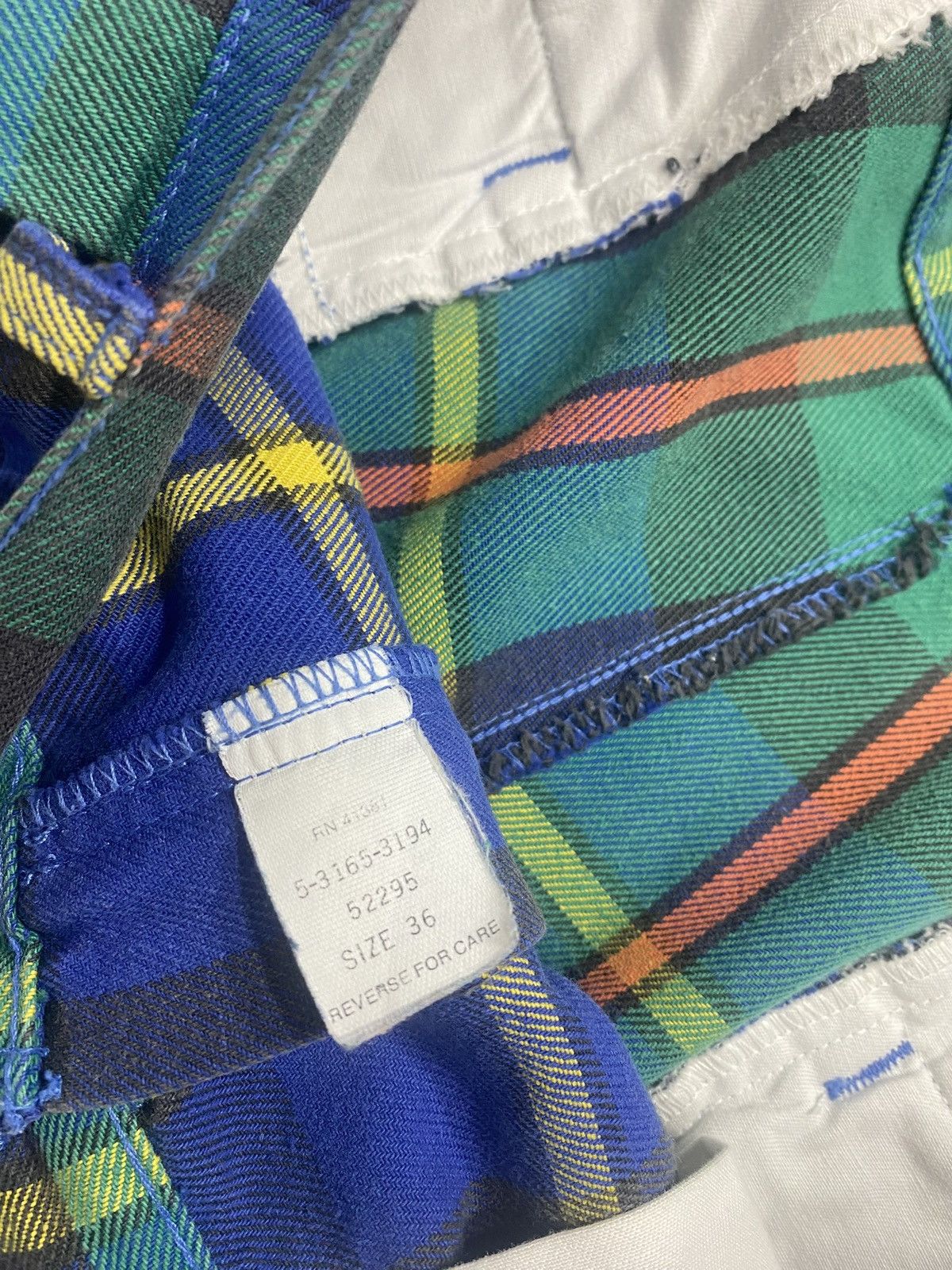 Polo Ralph Lauren 90’s Vintage Polo Ralph Lauren Plaid Shorts Size US 36 / EU 52 - 4 Thumbnail