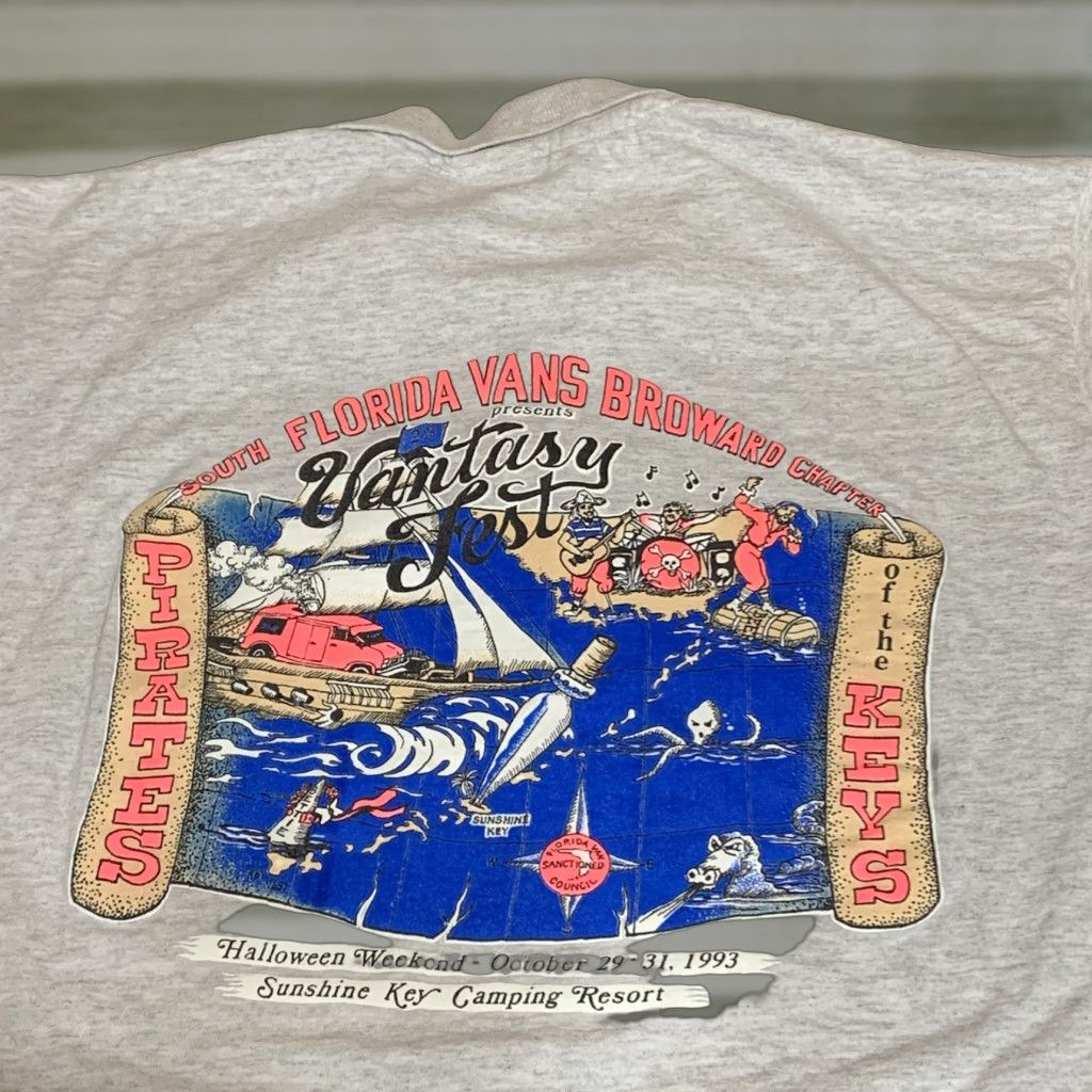 Anvil VINTAGE Vantasy Fest 1993 Polo Shirt Men’s Large FL Keys Fantasy Fest Shirt Polo Gray 1990s Mens Benign back graphic (note: remove extra words) Size US L / EU 52-54 / 3 - 1 Thumbnail