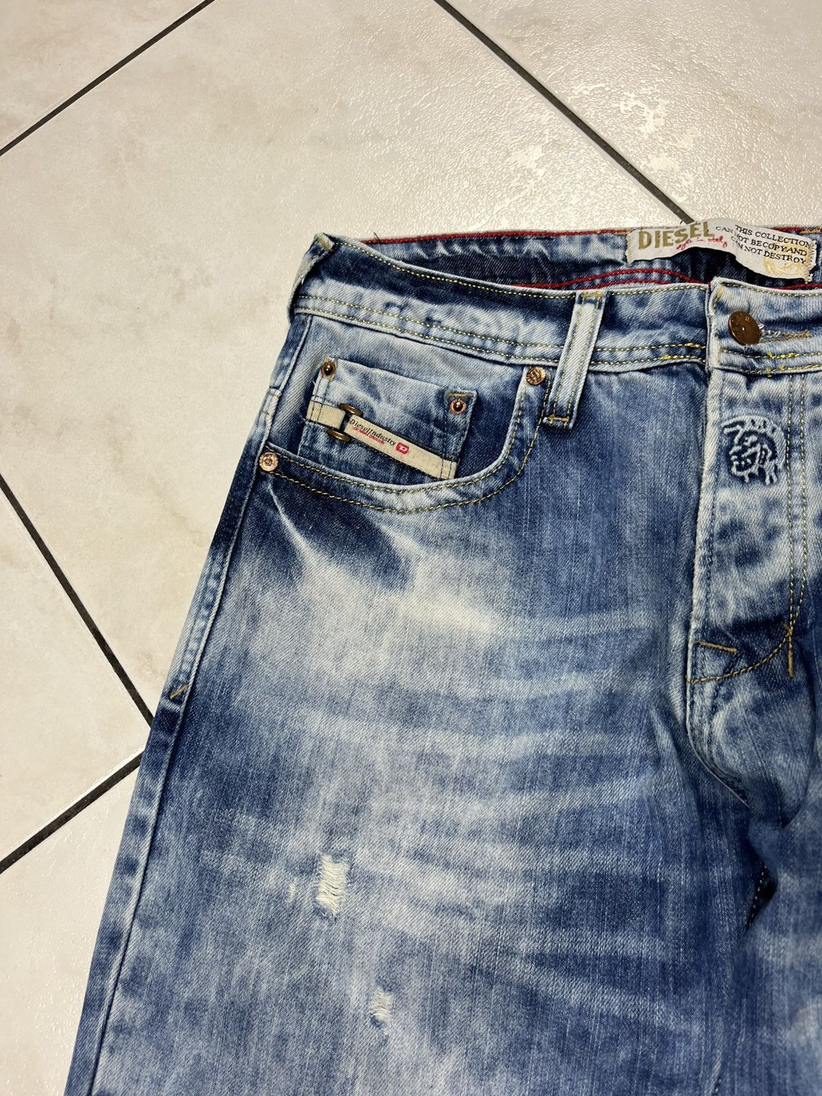 Diesel × Vintage Vintage Diesel safado distressed denim y2k washed jeans pant Size US 34 / EU 50 - 7 Thumbnail