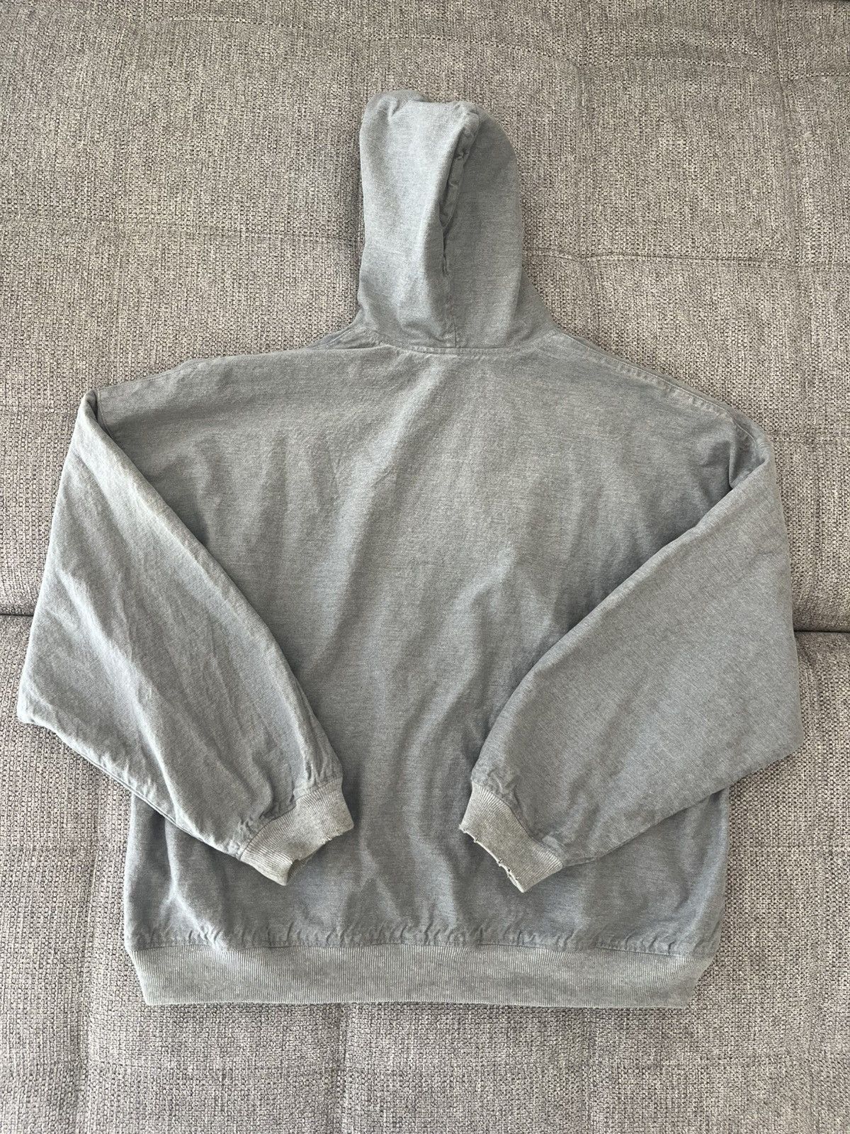 Balenciaga DENIM-PRINT BALENCIAGA ZIP HOODIE Size US M / EU 48-50 / 2 - 5 Thumbnail