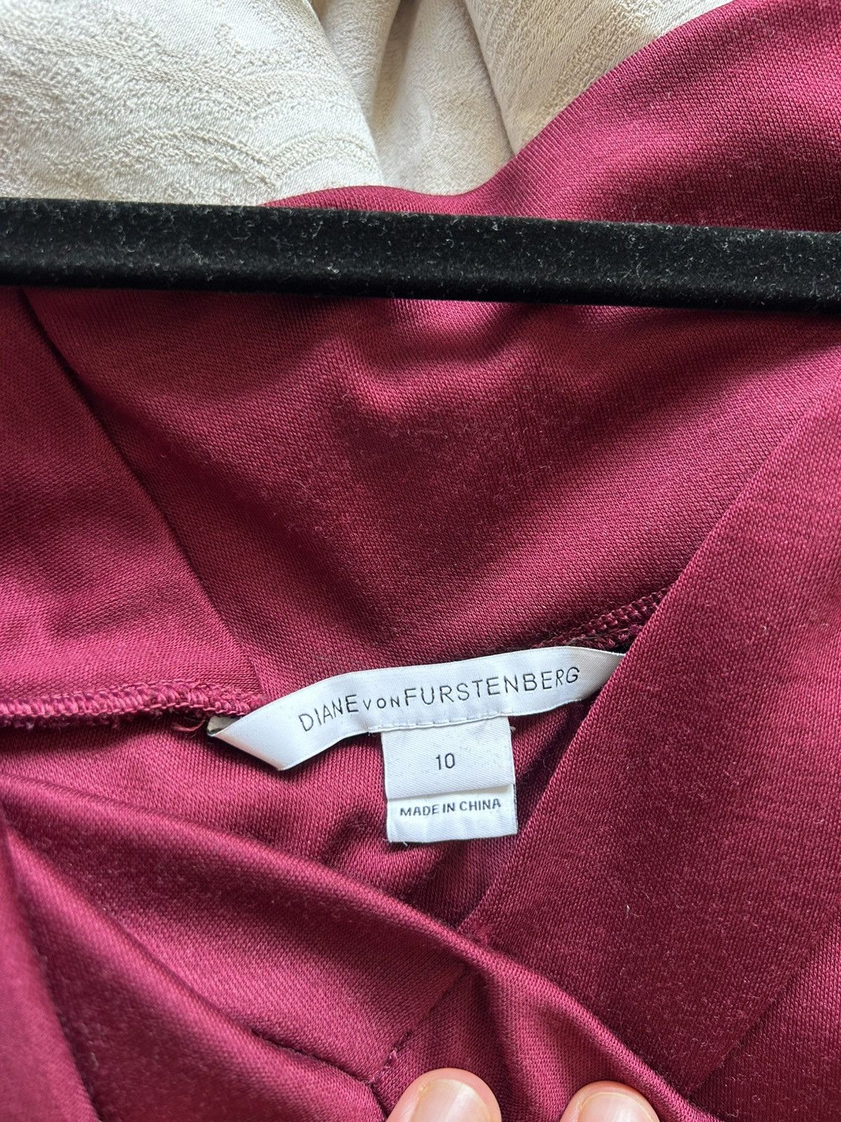 Diane von Furstenberg Diane von Fürstenberg burgundy evening dress Size M / US 6-8 / IT 42-44 - 3 Thumbnail