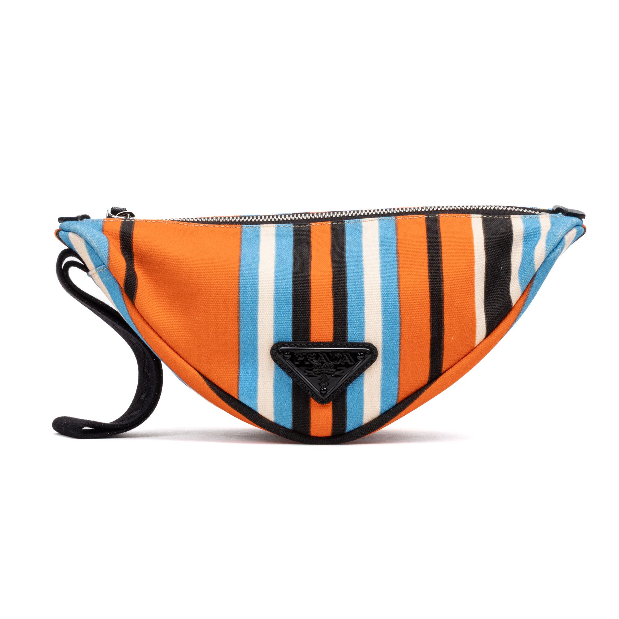 Prada Triangle Logo Zip Crossbody Size ONE SIZE - 1 Thumbnail