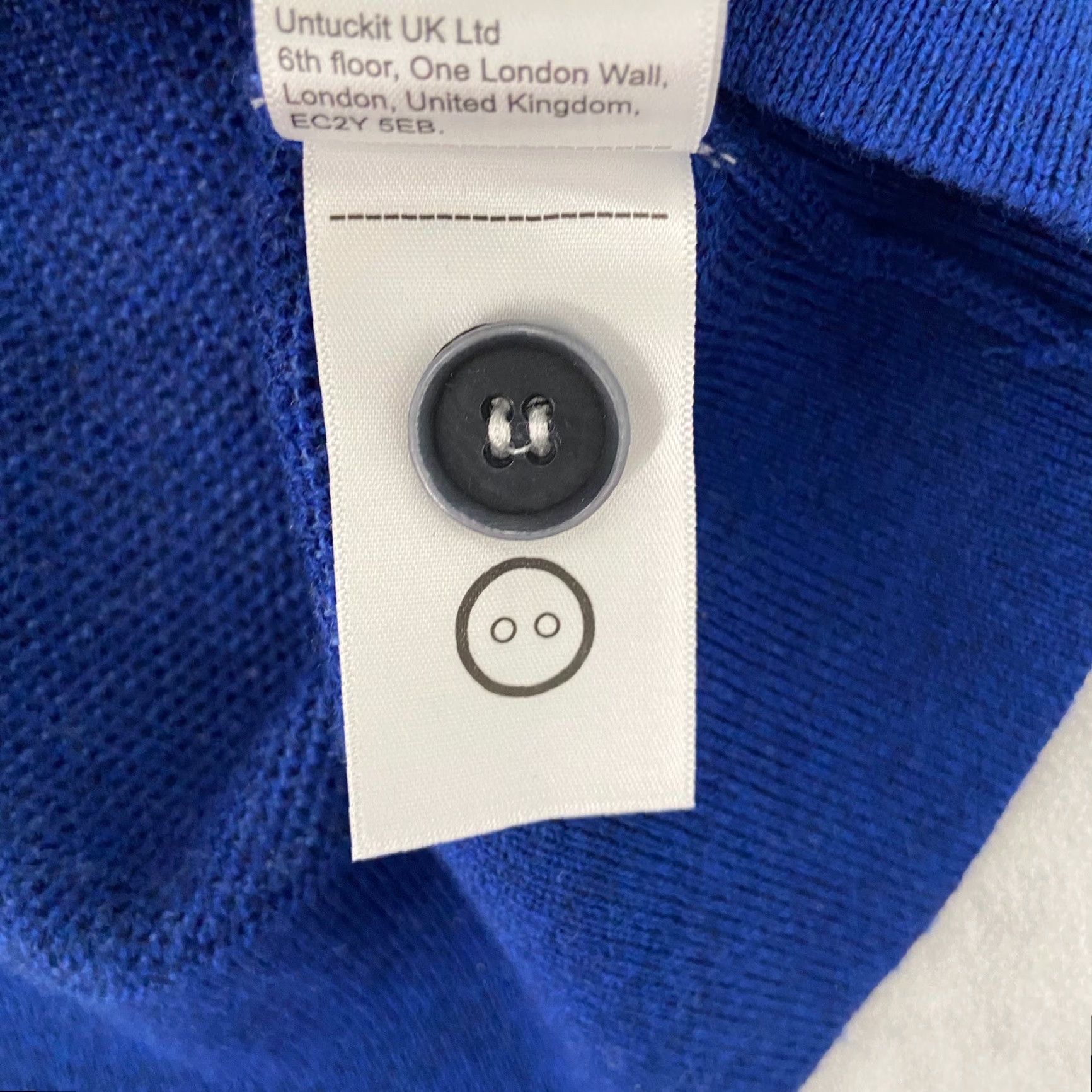 UNTUCKit UNTUCKit Sweat er Adult XL Blue Button Pullover Merino Wool Waffle Knit Mock Neck Sweater Mens XL Preowned Size US XL / EU 56 / 4 - 7 Thumbnail