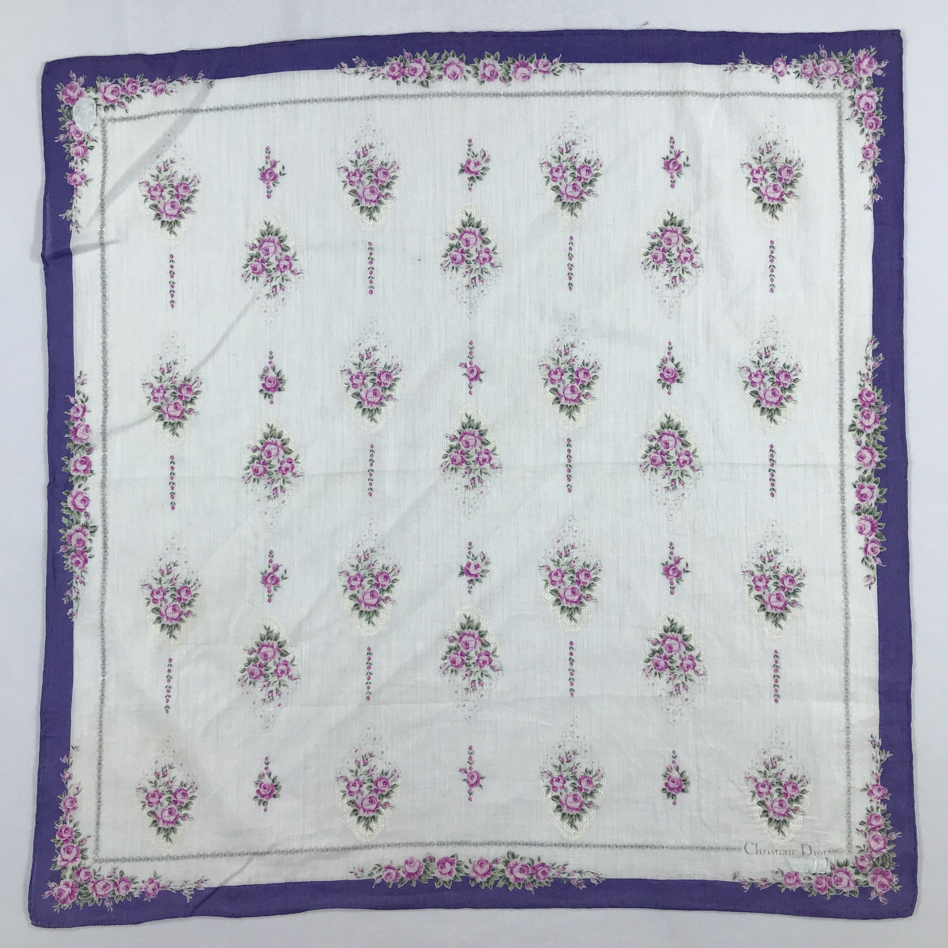 Vintage Christian Dior Bandana / Handkerchief / Neckerchief - S2046 Size ONE SIZE - 1 Thumbnail
