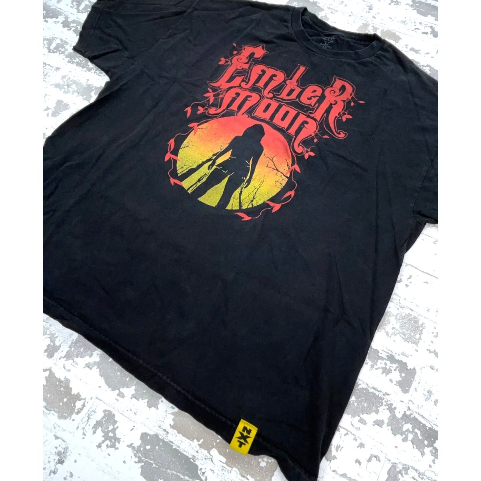 Vintage WWE Shirt Men 2X Black Red Tee Ember Moon NXT Two Sided Myth Athena Adult Shirt Size US XXL / EU 58 / 5 - 3 Thumbnail