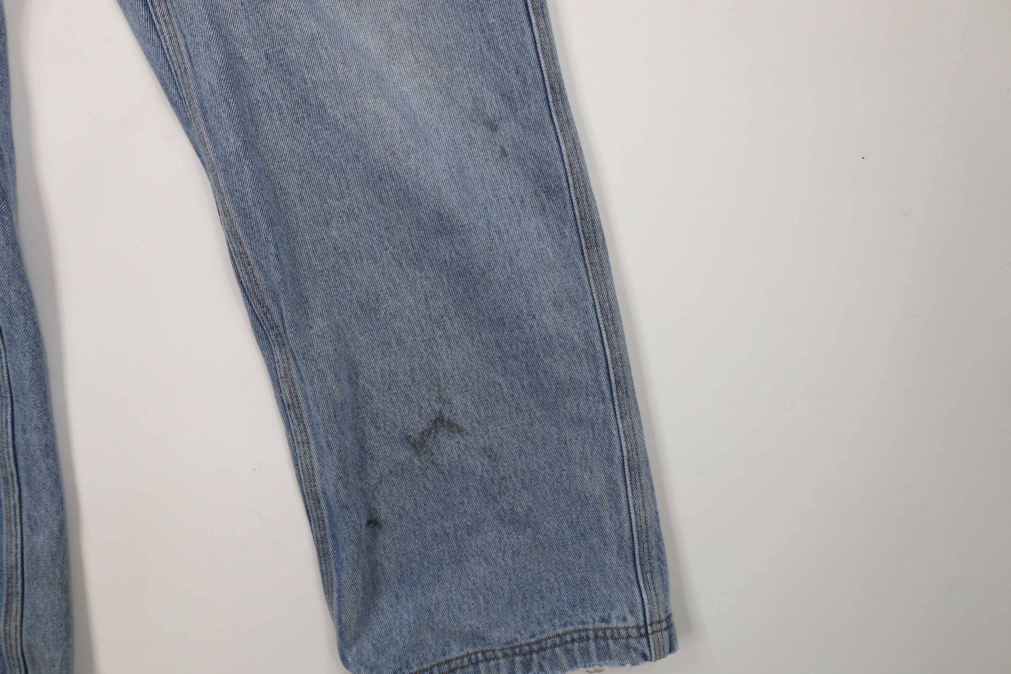 Duluth Trading Company × Vintage Duluth Trading Co Fit Thrashed Wide Leg Denim Jeans Blue Size US 35 - 6 Thumbnail