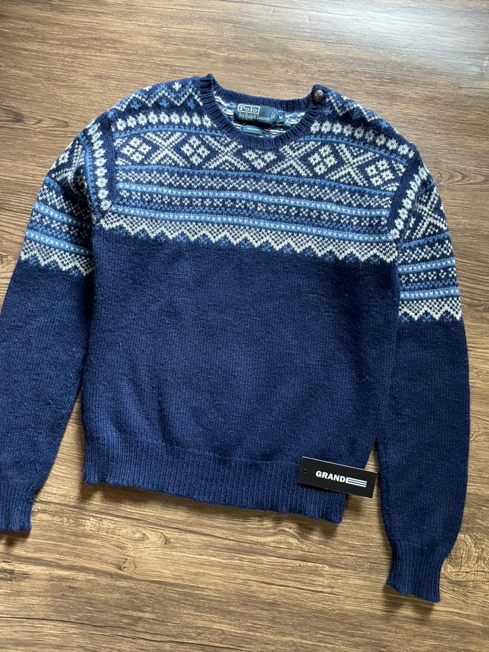 Polo Ralph Lauren Polo Ralph Lauren Fair Isle Sweater X Vintage Size US M / EU 48-50 / 2 - 3 Thumbnail