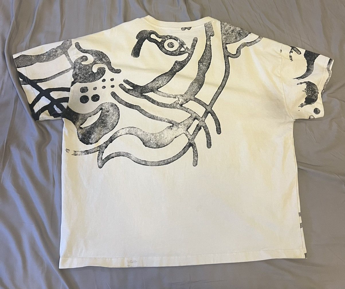 Kenzo Kenzo white and black design tee Size US L / EU 52-54 / 3 - 4 Thumbnail