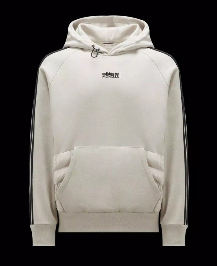 【 MONCLER X ADIDAS ORIGINALS】メンズ★FELPA★スウェット Moncler x adidas Originals Acetate Zip-Up Sweatshirt Black