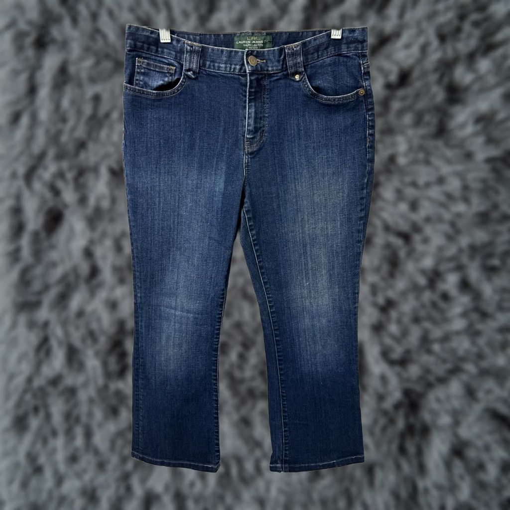 CO Lauren Jeans Co. Ralph Lauren Jeans Womens 10P Petite 25in Inseam Cropped Blue Denim Medium Wash Size 24" / US 00 / IT 34 - 1 Thumbnail