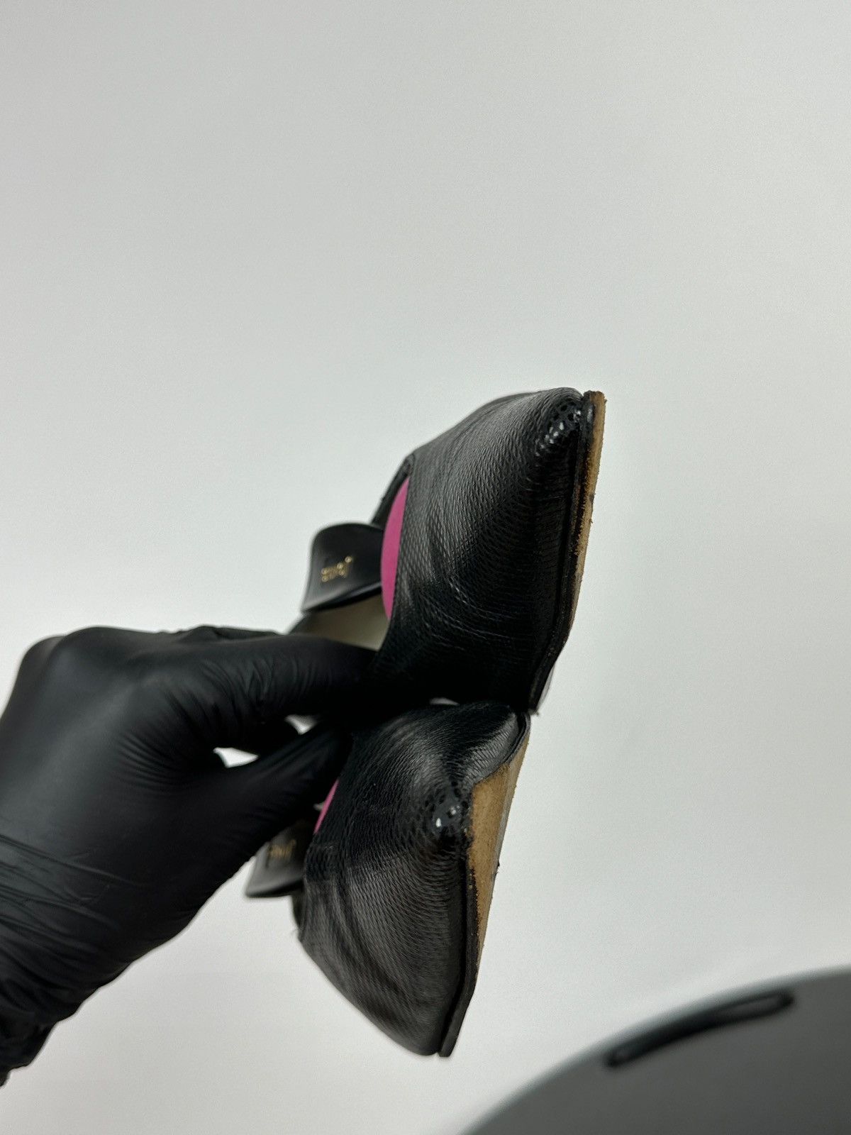 Gucci Vintage Gucci Tom Ford Black Leather Heels Size US 7.5 / IT 37.5 - 24 Thumbnail