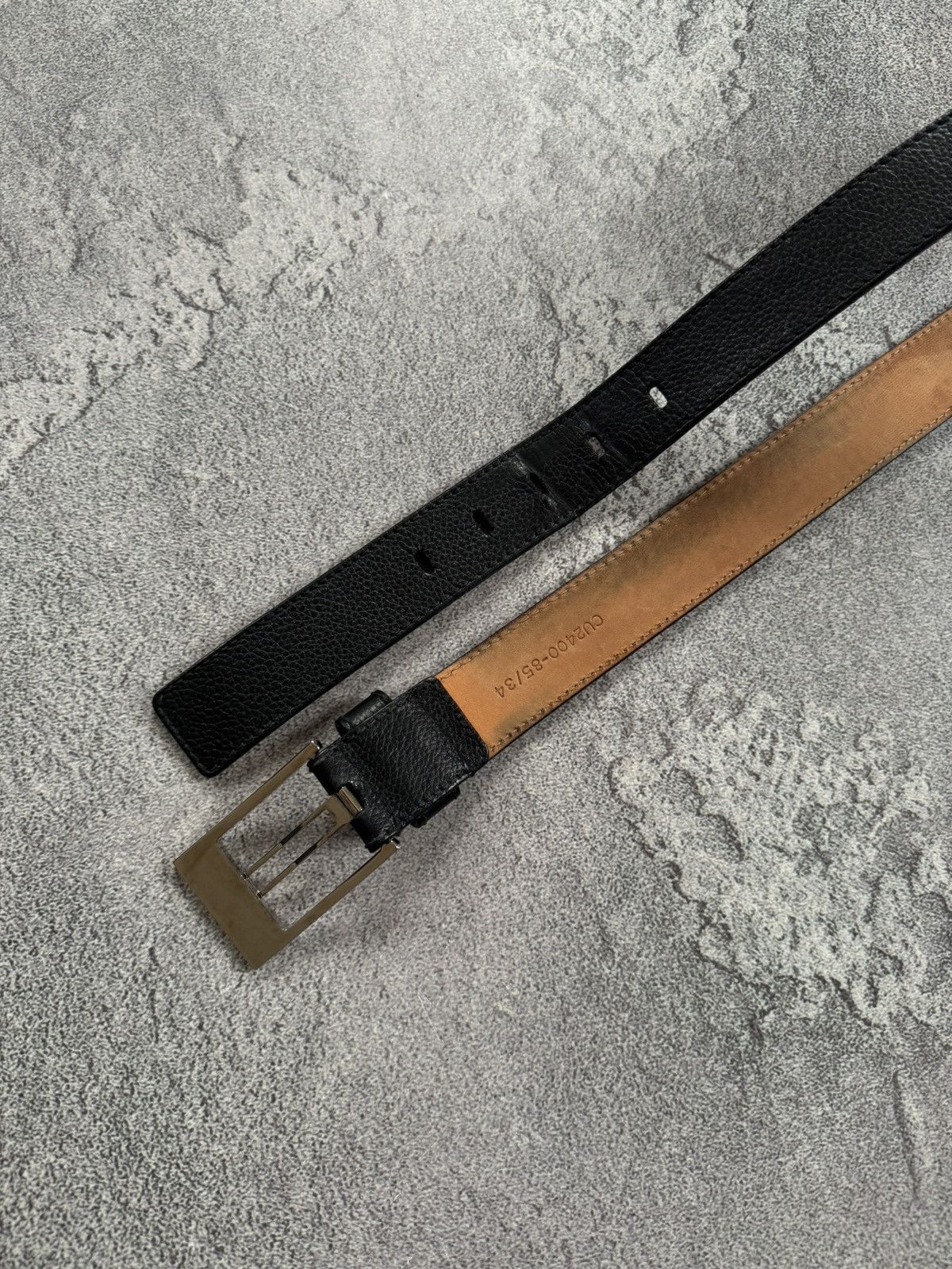 Versace × Versace Jeans Couture Versace black Avantgarde leather belt old money classic Size ONE SIZE - 14 Thumbnail