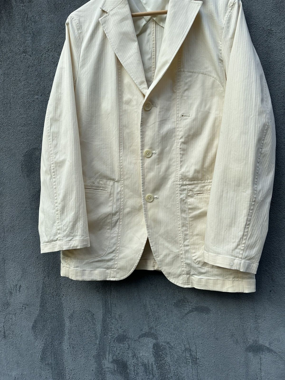Japanese Brand 👹John Pearce London Cream Chore Jacket Size US S / EU 44-46 / 1 - 5 Thumbnail