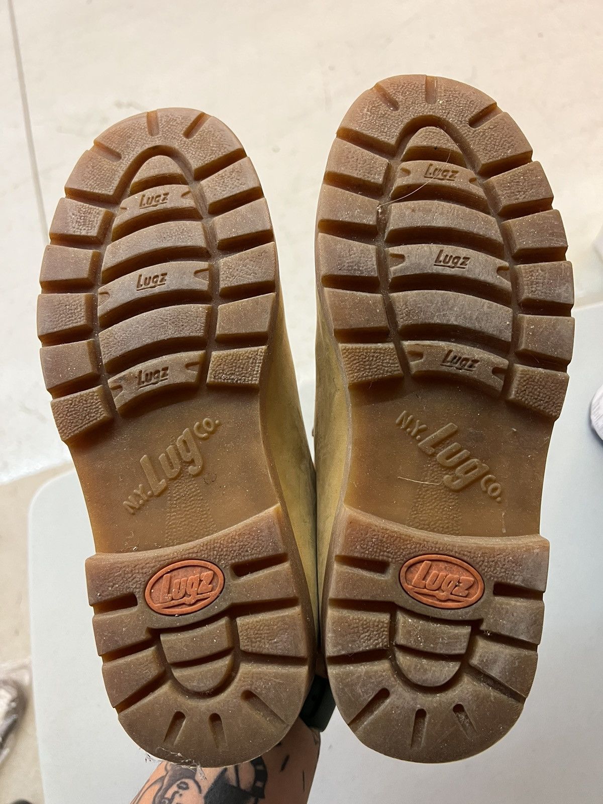 Lugz × Vintage ***FINAL DROP***RARE 00s LUGZ DOUBLE SOLE WHEAT BOOT 8.5 Size US 8.5 / EU 41-42 - 12 Thumbnail