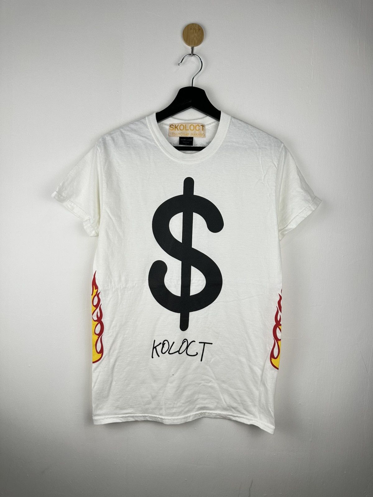Skoloct Skoloct Art Gang Money Dollar Flame Tee Size US S / EU 44-46 / 1 - 1 Thumbnail