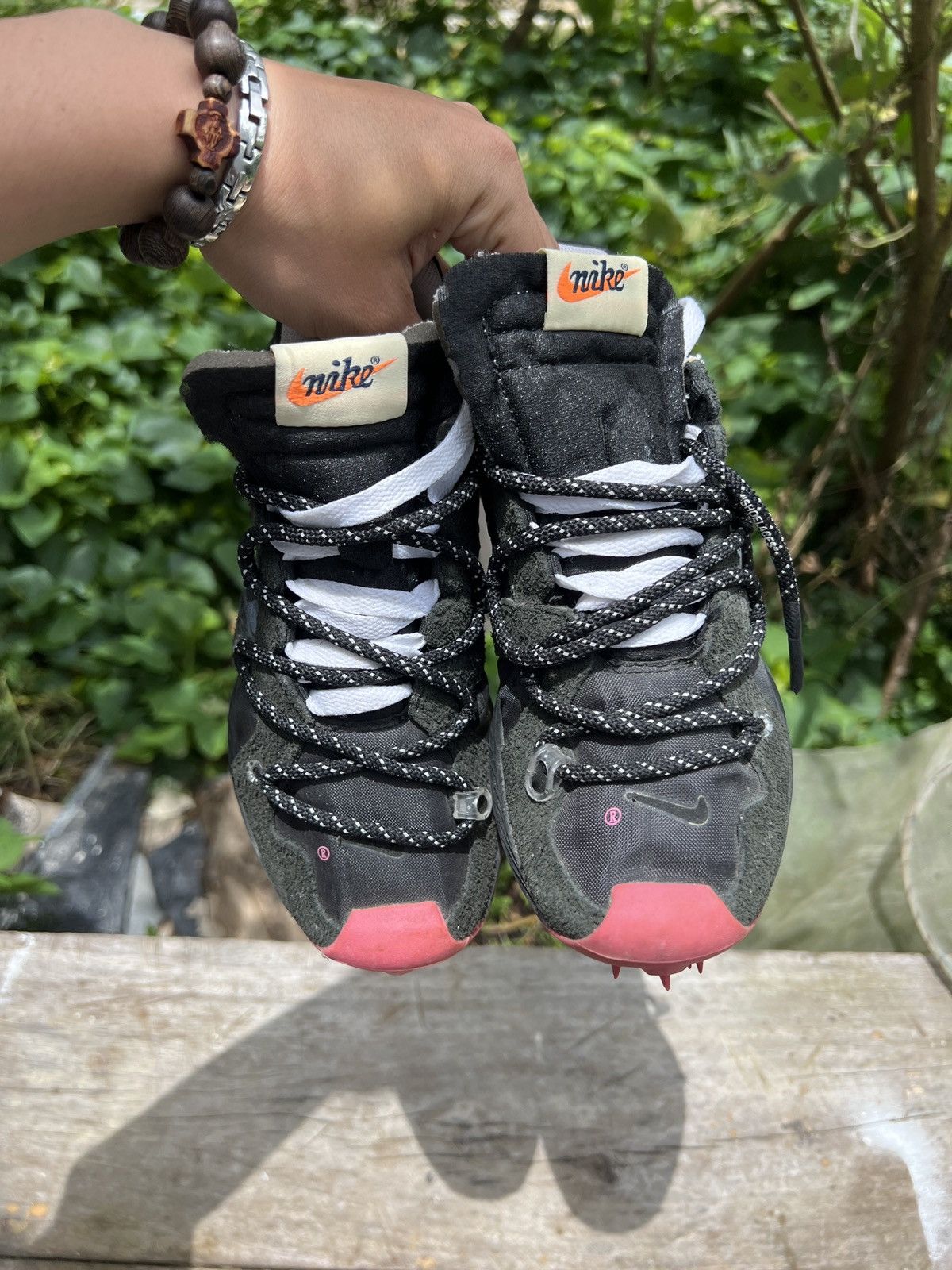 Nike × Off-White Nike Zoom Terra Kiger 5 Off-White Black (Women's) CD8179-001 Size US 5.5 / IT 35.5 - 4 Thumbnail