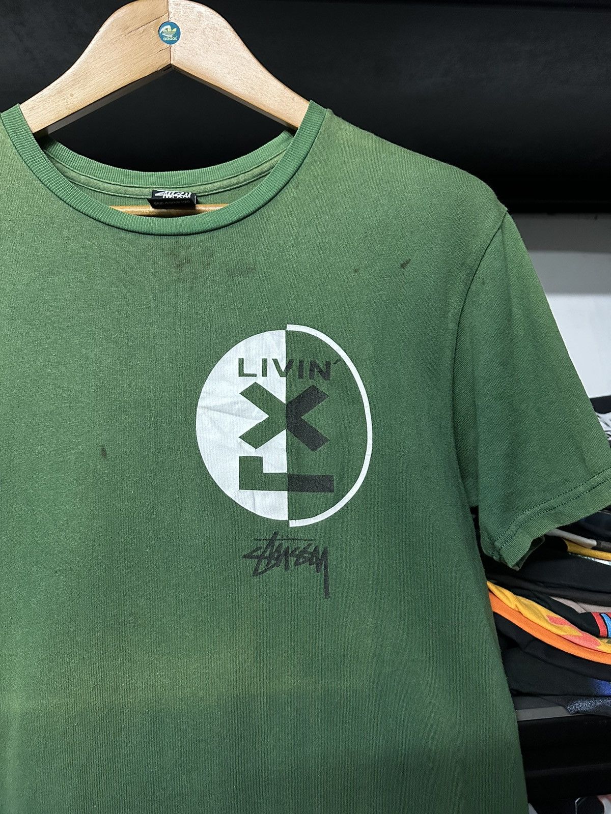 Stussy × Vintage Vintage Stussy Knowledge Power Sun Faded Tee Size US M / EU 48-50 / 2 - 9 Thumbnail