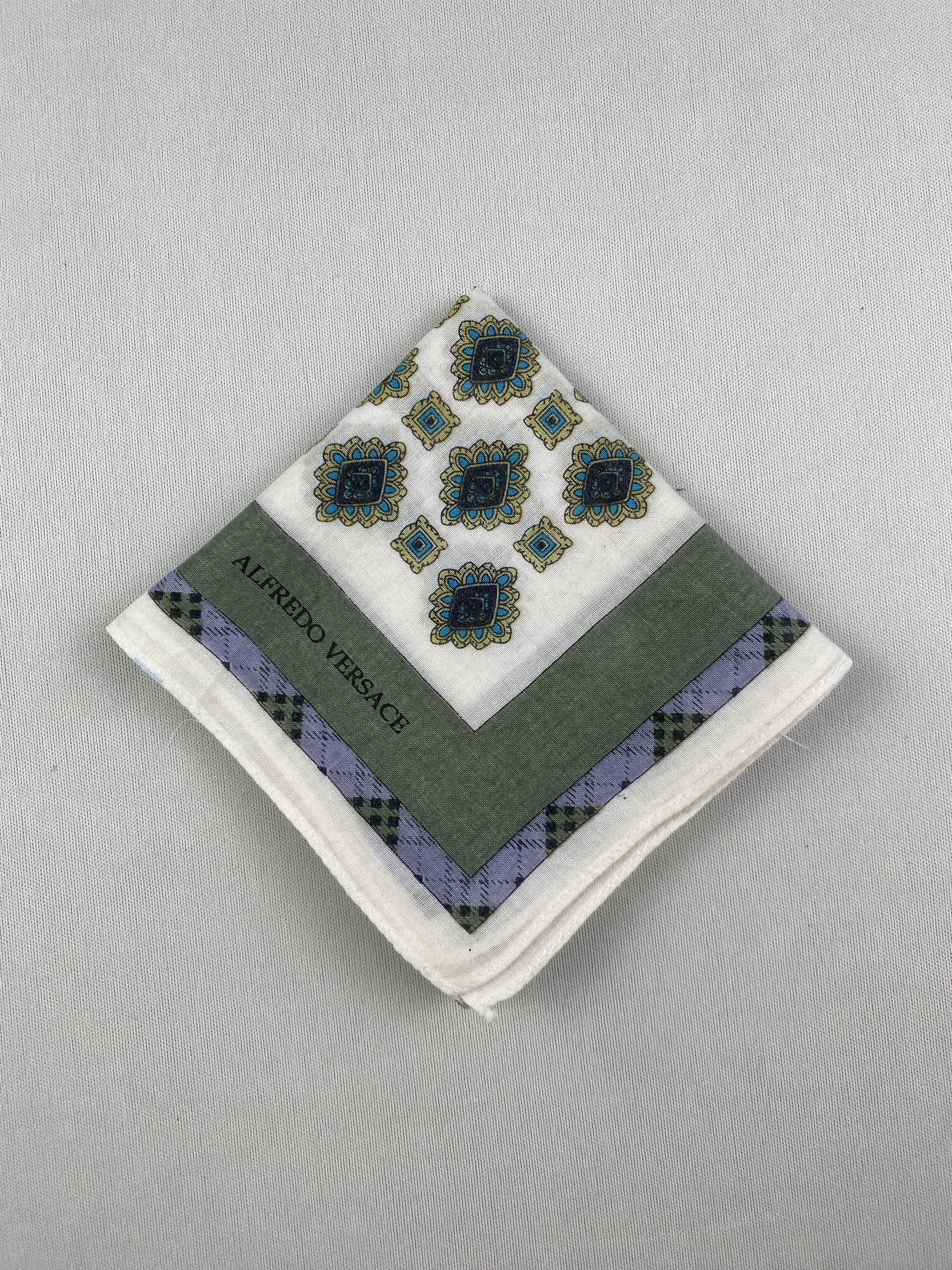 Versace Alfredo Versace Handkerchief Pocket Square Bandana HM0037 Size ONE SIZE - 3 Thumbnail