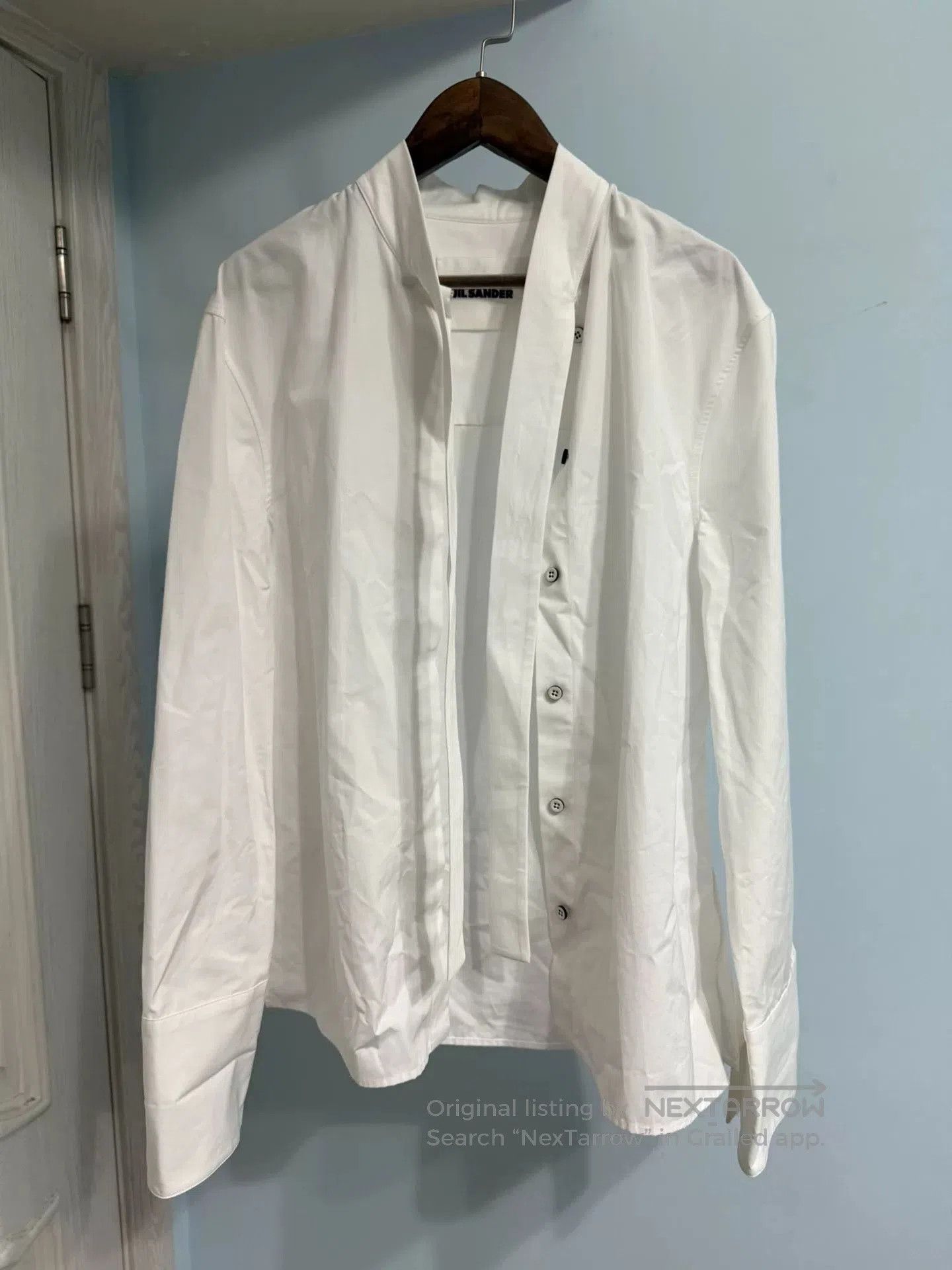 Jil Sander Jil Sander Minimalist Tie Shirt. Size S / US 4 / IT 40 - 2 Thumbnail