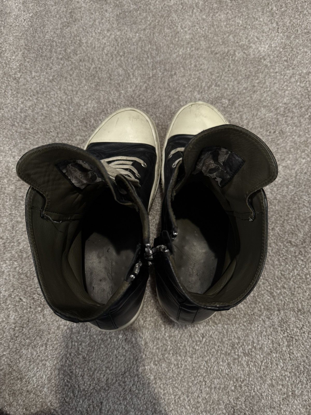 Rick Owens Rick Owens Ramones High Top Calfskin Sneaker FW19 Size US 10 / EU 43 - 5 Thumbnail
