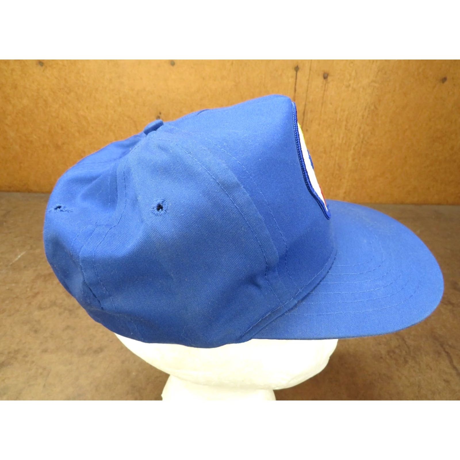 Vintage VINTAGE USA Freedom Eagle Flag Americana Pride Military Patch Snapback Hat Blue Size ONE SIZE - 5 Thumbnail