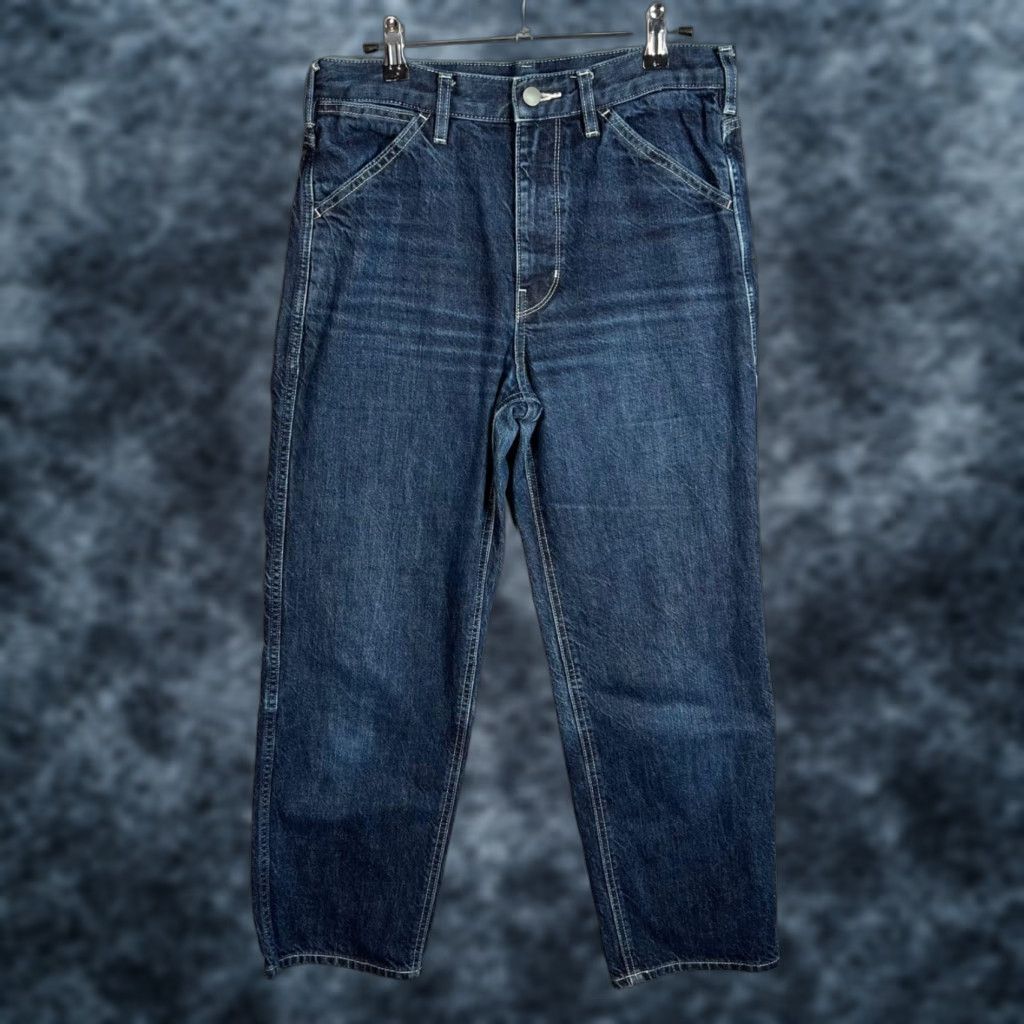 Uniqlo Uniqlo U Womens Size 25 High-Waist Straight-Leg Denim Jeans Blue Size 42" / US 20 - 1 Thumbnail