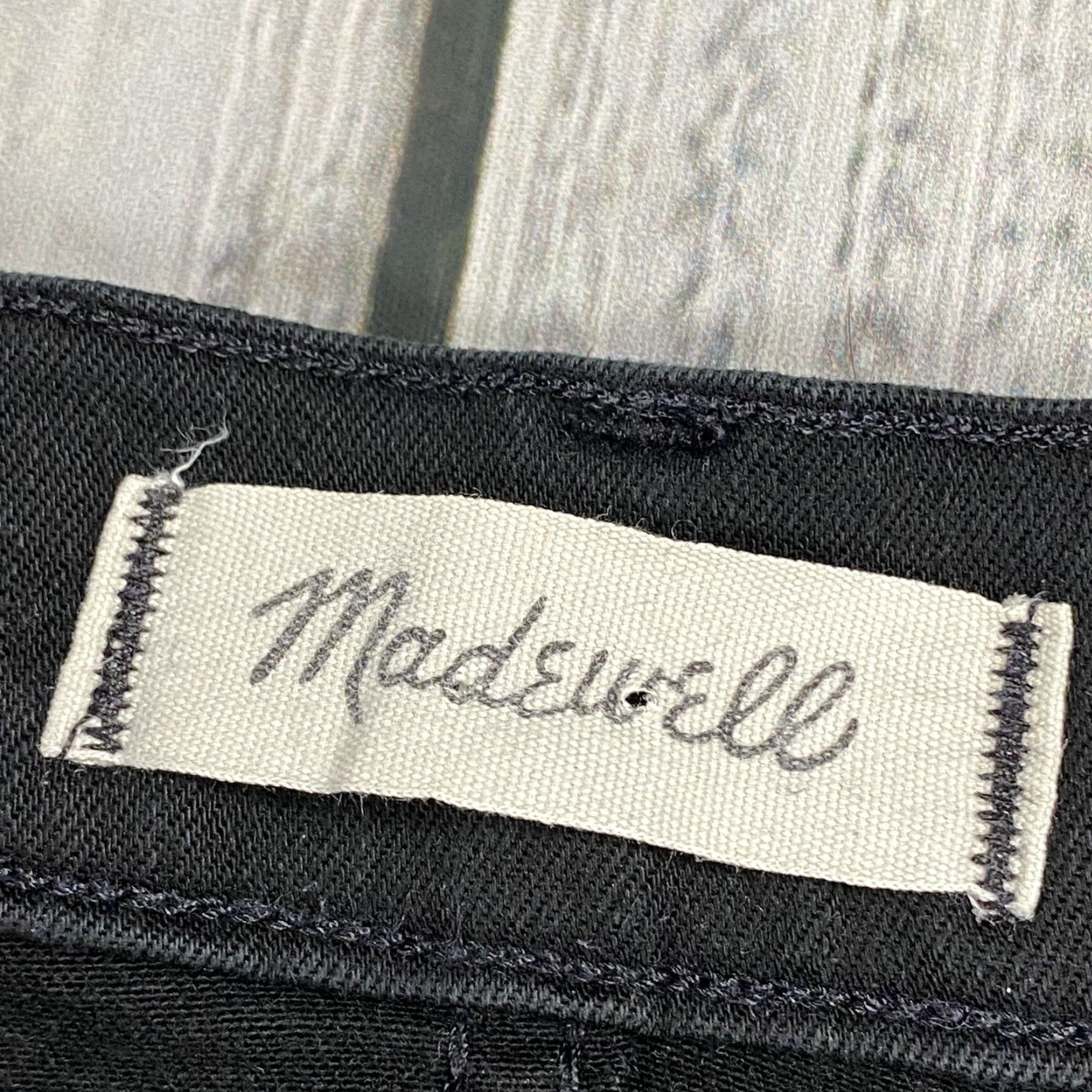 Madewell MADEWELL High Rise Black Skinny Jeans Size 30T Womens 8" Denim Stretch Classic Size 30" / US 8 / IT 44 - 3 Thumbnail