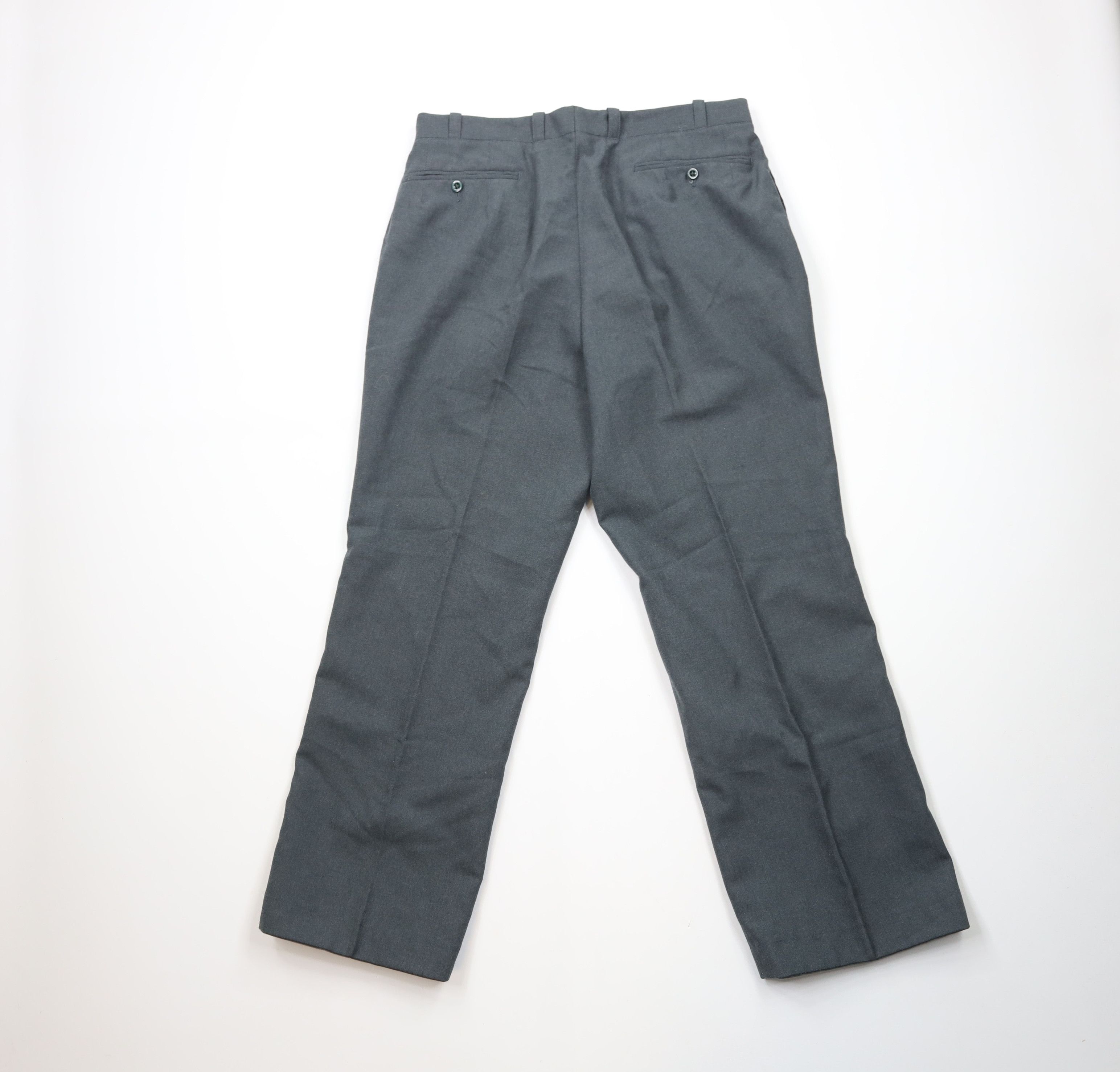 Vintage Vintage 70s Military Heavyweight Fly Wide Leg Pants Green Size US 34 / EU 50 - 10 Thumbnail