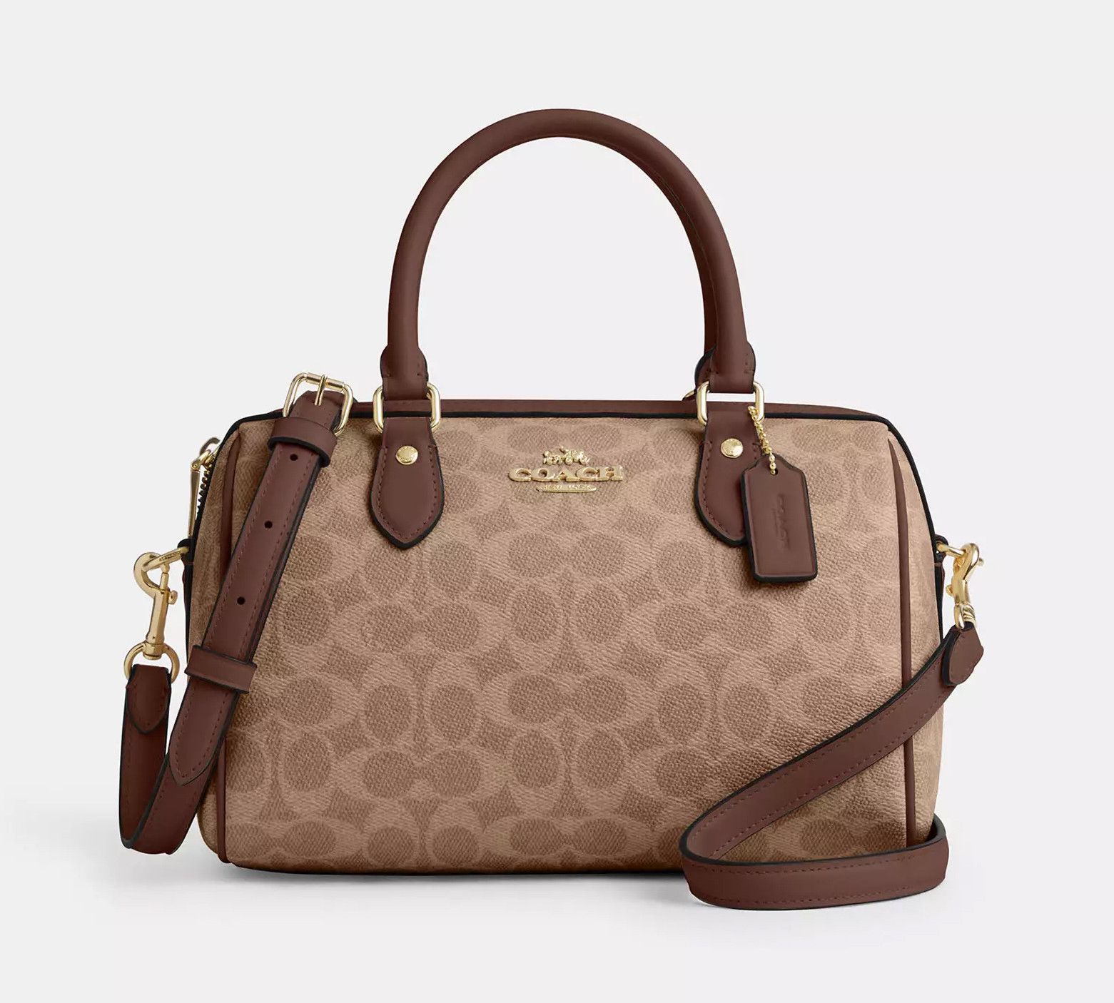 Coach Rowan Satchel Bag In Signature Canvas CV961 Size ONE SIZE - 10 Thumbnail