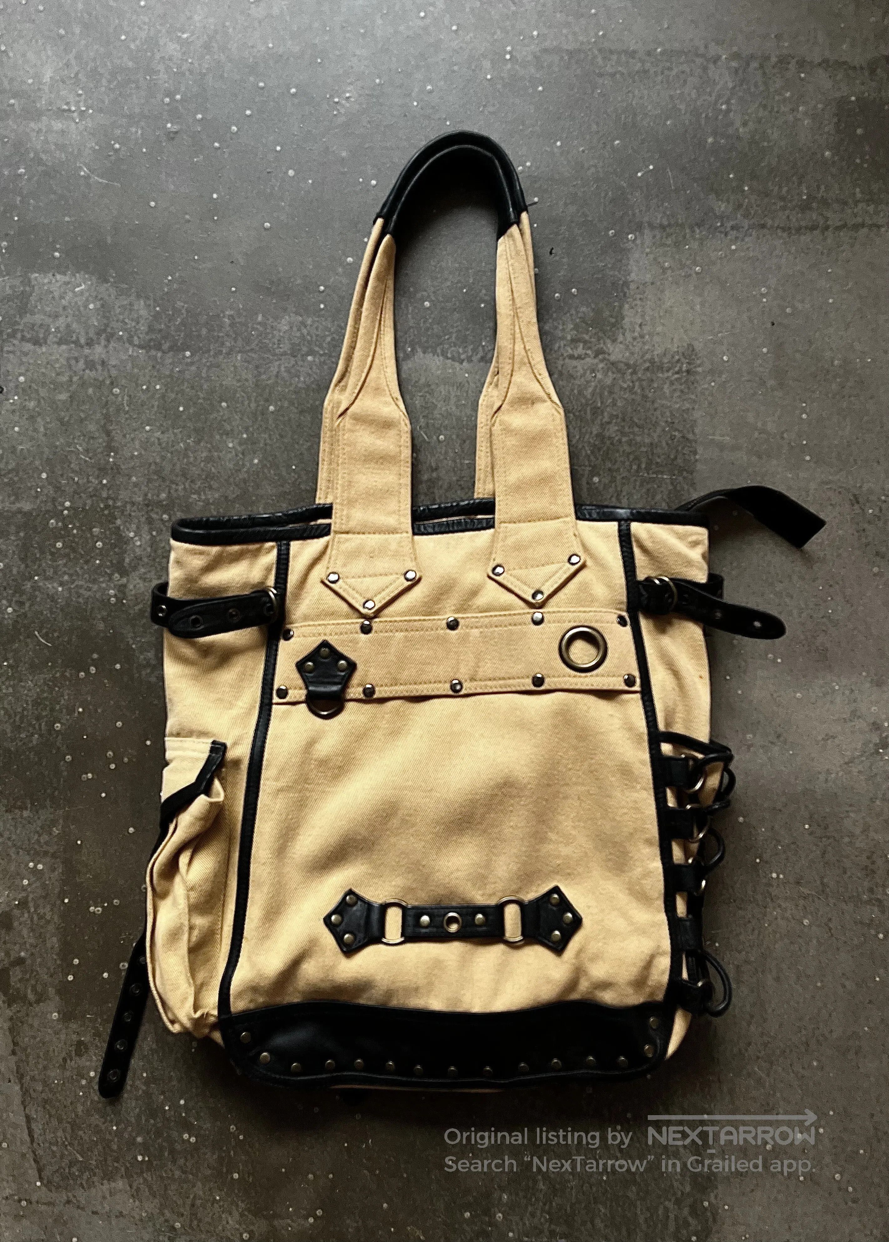 KMRii KMRII Stitch Detail Drawstring Handbag. Size ONE SIZE - 7 Thumbnail