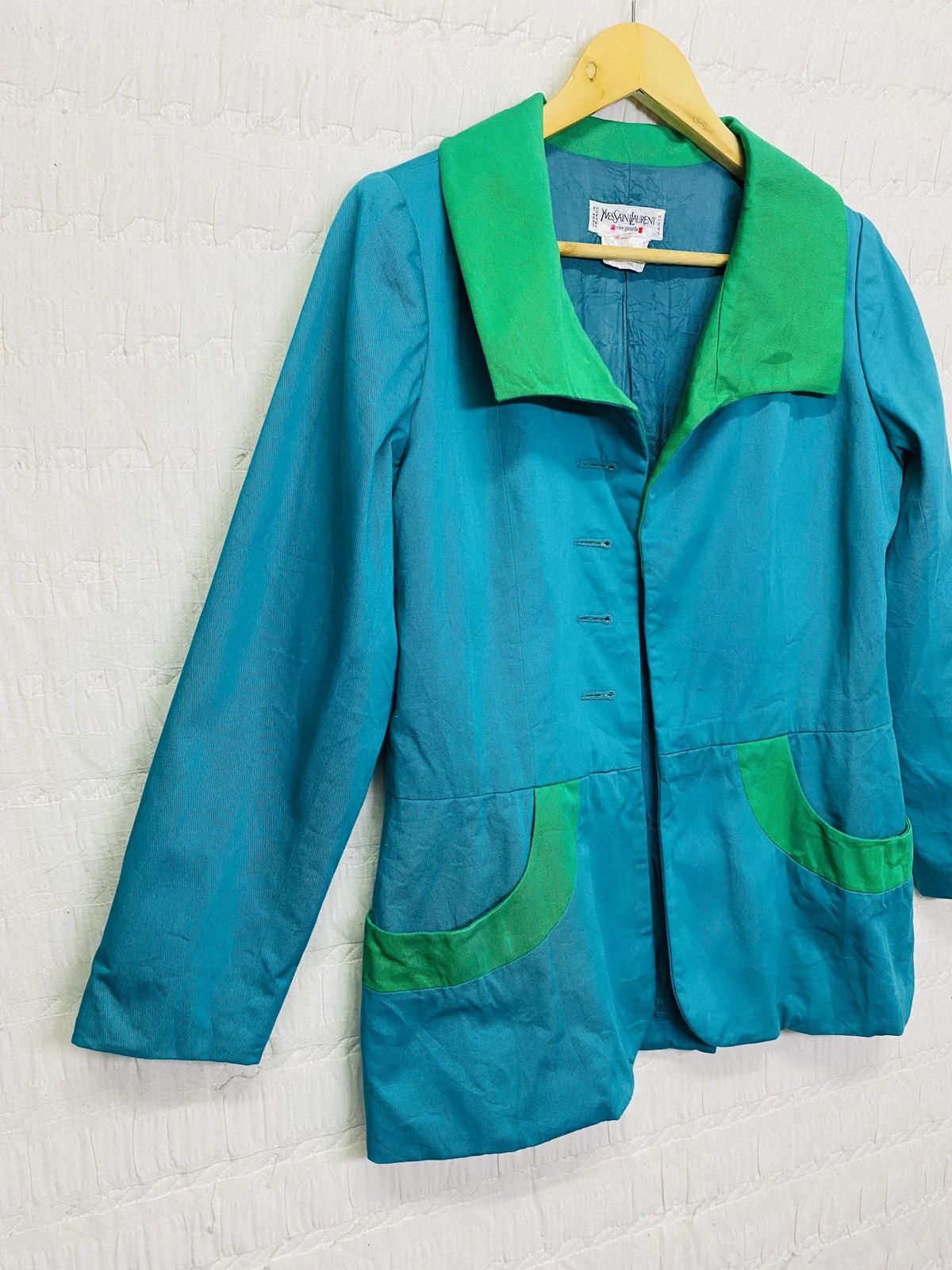 Vintage × Yves Saint Laurent (L) VINTAGE RIVE GAUCHE YVES SAINT LAURENT JACKET Size XS / US 0-2 / IT 36-38 - 2 Thumbnail