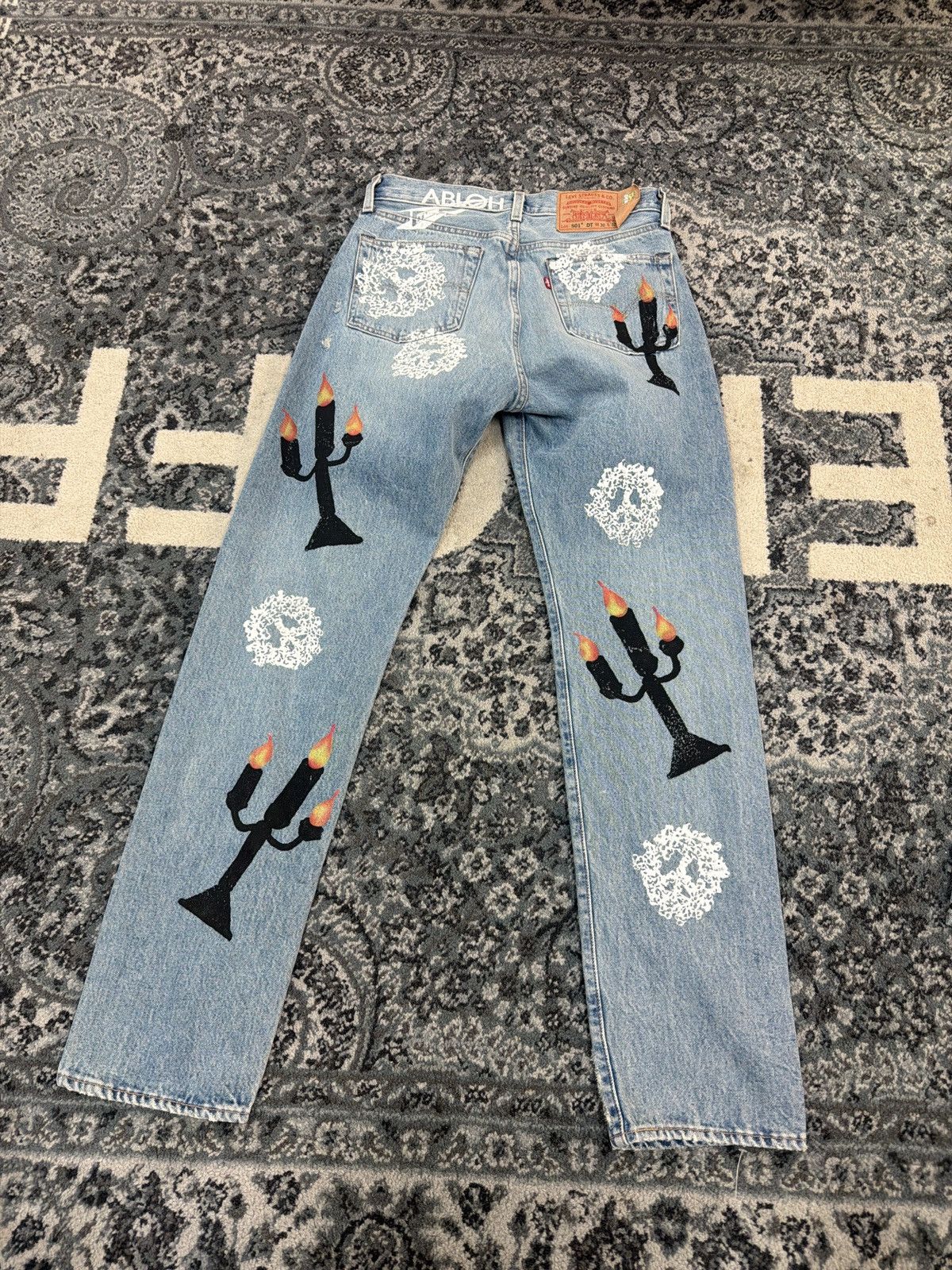 DENIM TEARS × Virgil Abloh Denim tears x Virgil abloh candle jeans Size US 30 / EU 46 - 2 Thumbnail