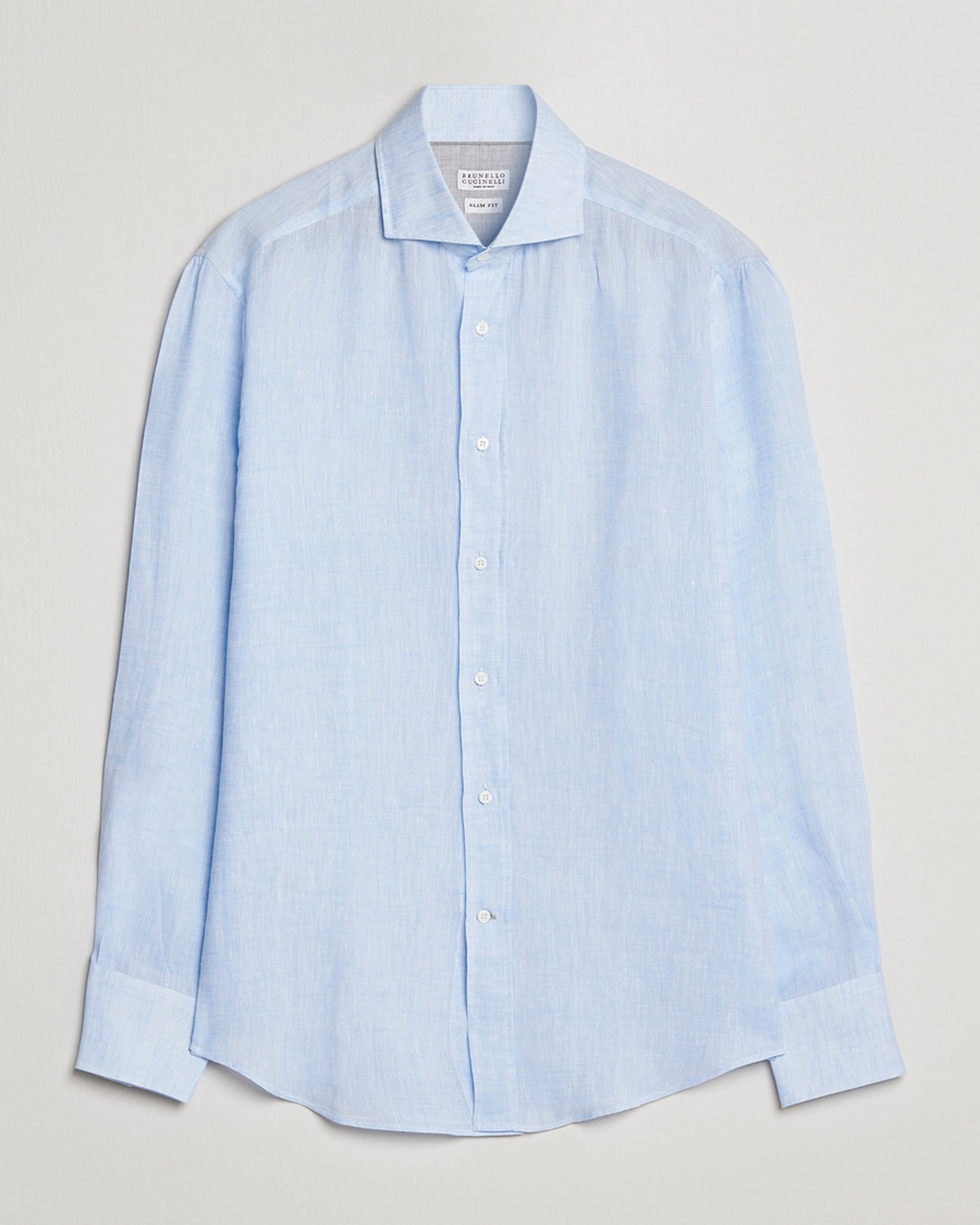 image of Brunello Cucinelli O1W1Db10424 Shirts In Turquoise in Turqouise, Men's (Size XL)