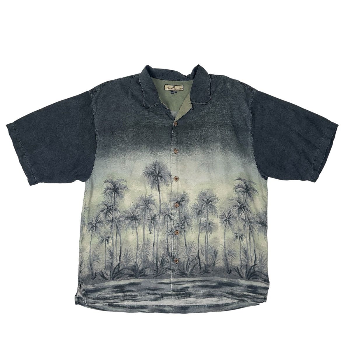 Tommy Bahama Tommy Bahama Shirt Mens XL Black Green Button Up Silk Relax Size US XL / EU 56 / 4 - 1 Thumbnail