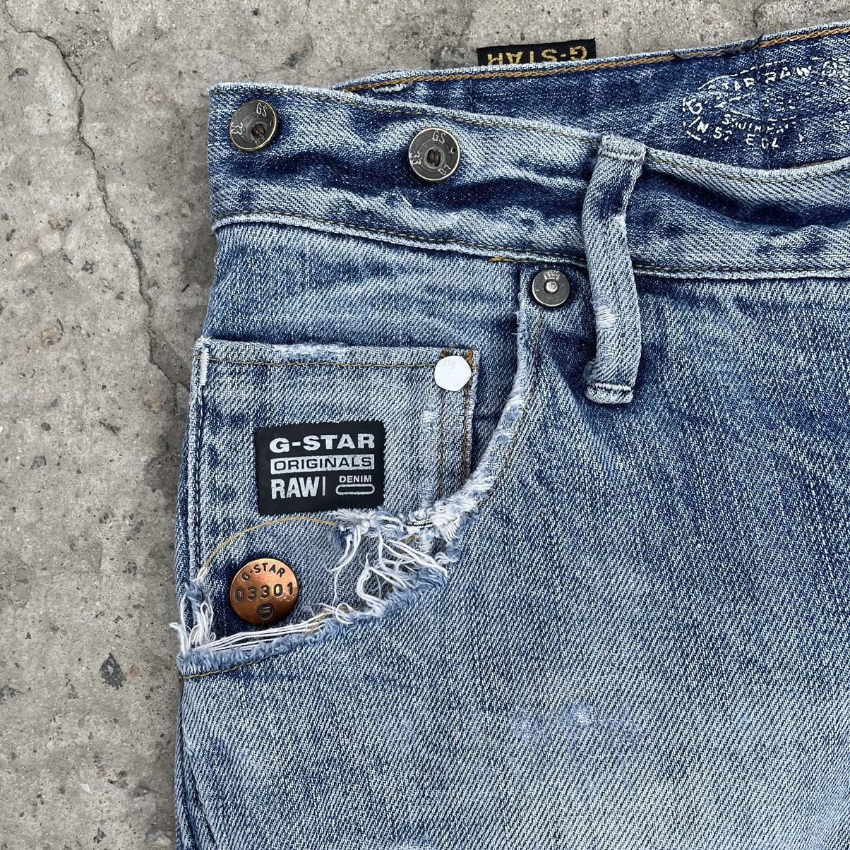 G-Star × Vintage Vintage G star Raw Jeans 3301 W33xL34 Work Wear Pants Y2K Size US 33 - 10 Thumbnail