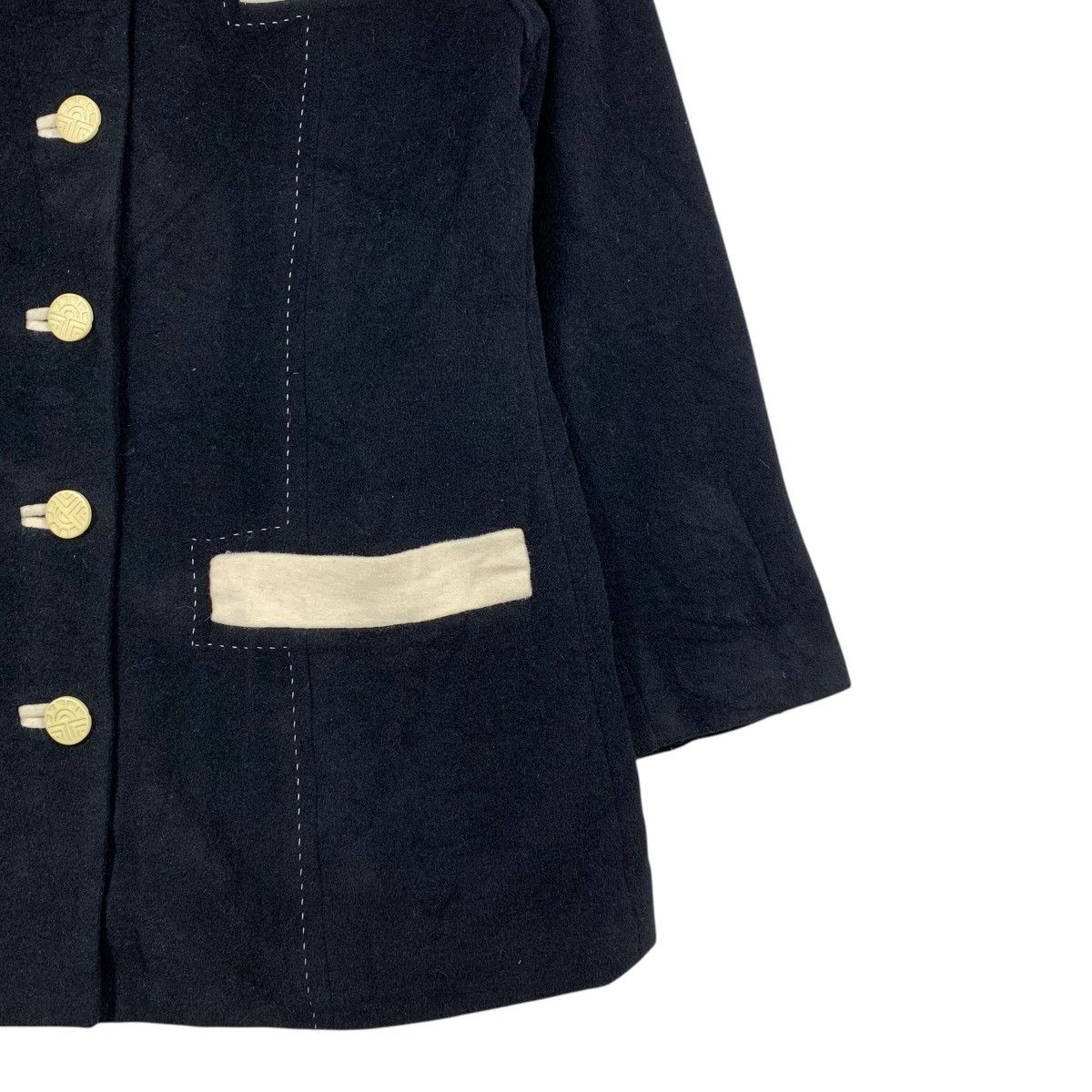 Louis Feraud × Vintage Vintage LOUIS FERAUD Paris Designer Overcoat Jacket Size S / US 4 / IT 40 - 6 Thumbnail