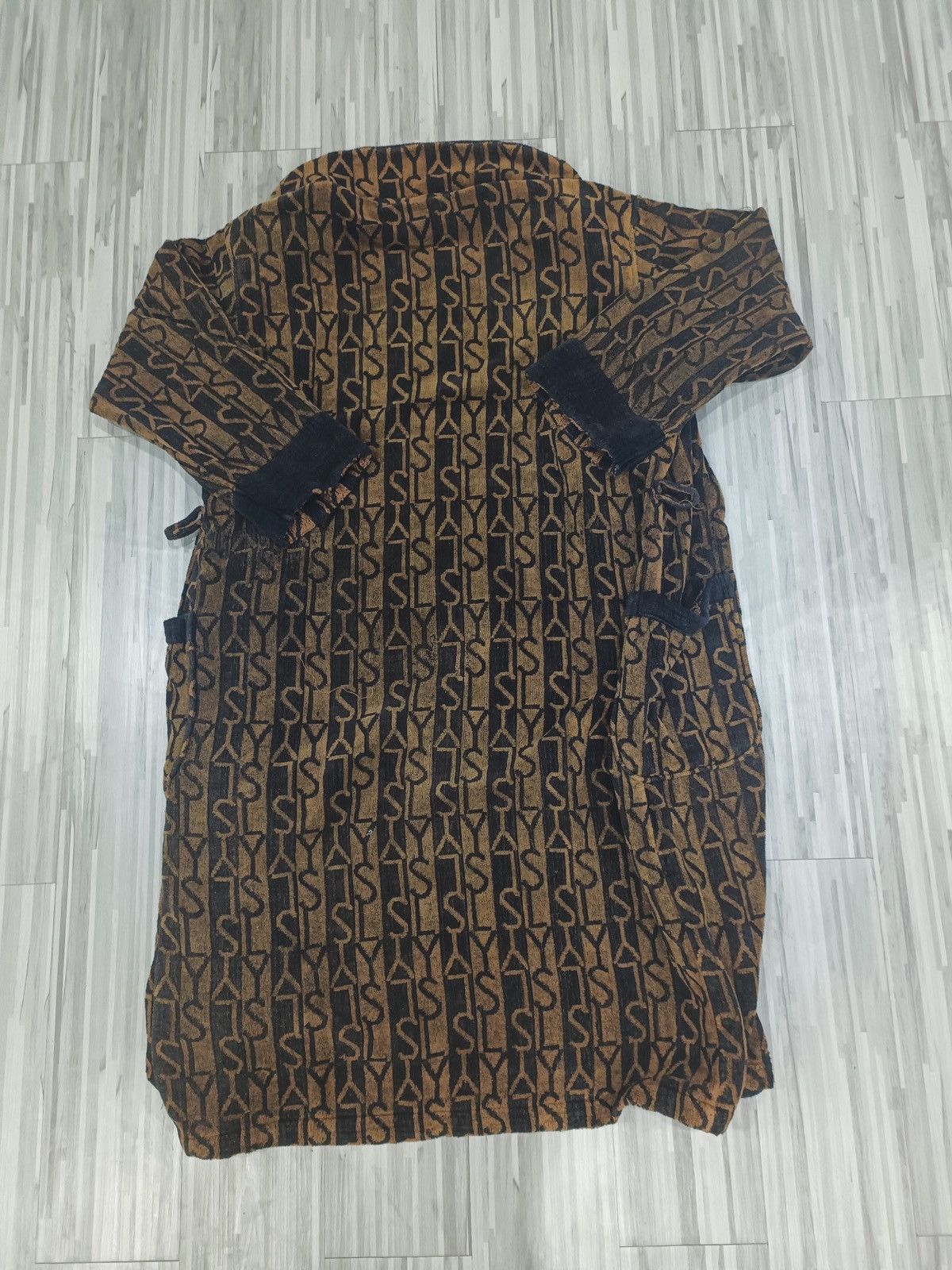 Designer × Vintage × Yves Saint Laurent 🔥Free Gift 3pcs Small Towell YSL🔥 Kimono Coat Size US XXL / EU 58 / 5 - 5 Thumbnail