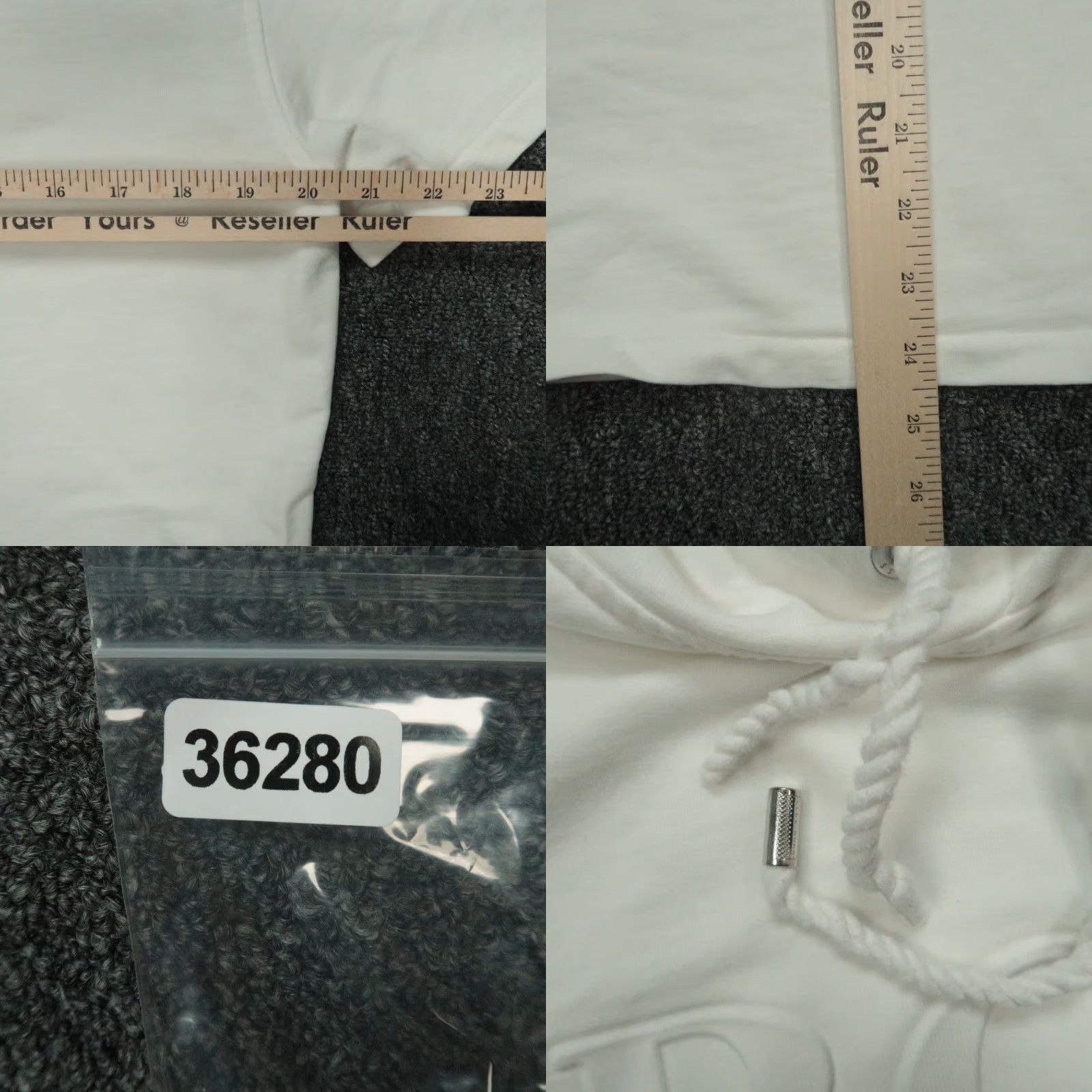 Hugo Boss HUGO BOSS Hoodie Men Medium White Short Sleeve Pullover Hooded Size US M / EU 48-50 / 2 - 8 Thumbnail