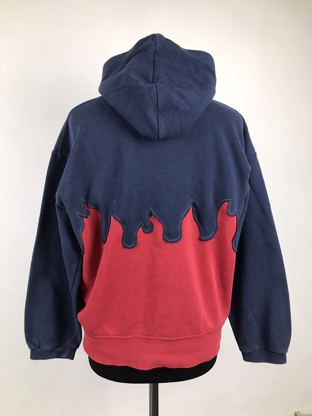 Designer × Nike ♻️1 OF 1 NIKE VINTAGE CUSTOM HANDMADE RARE FLAME BOXY HOODIE🔥 Size S / US 4 / IT 40 - 10 Thumbnail