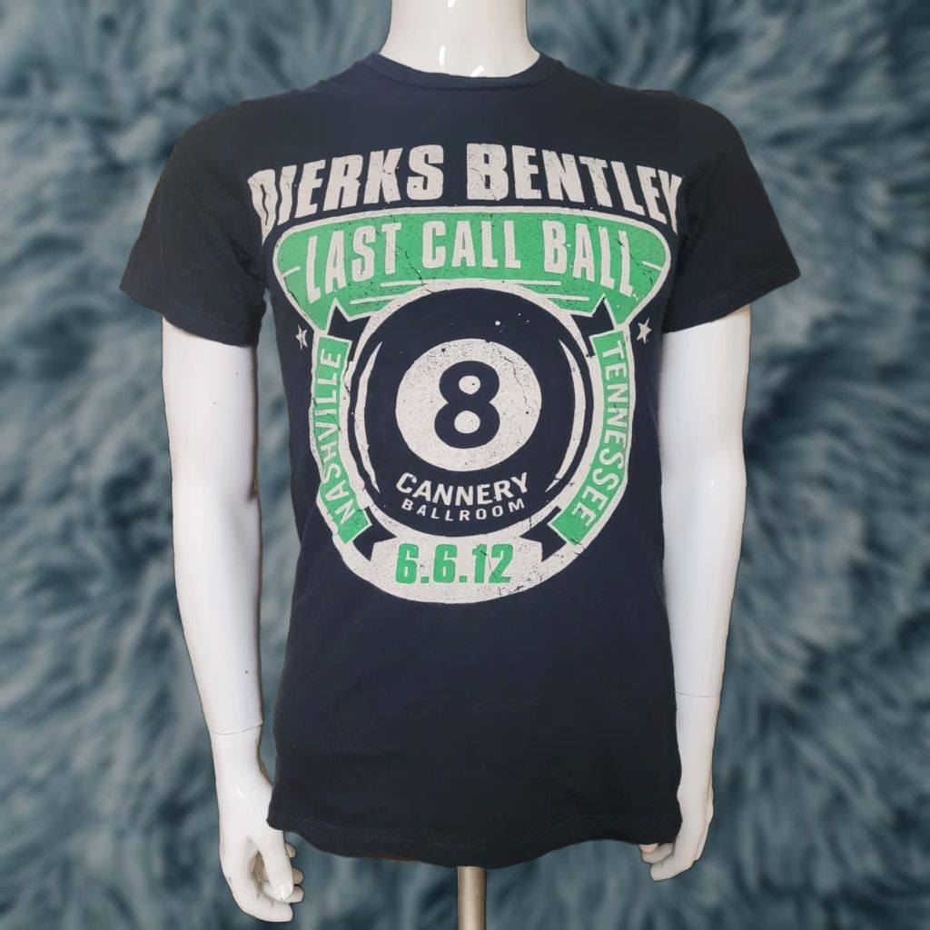 Vintage Dierks Bentley Last Call Ball T Shirt 2012 Cannery Ballroom Nashville TN Small Black Crew Neck Short Sleeve Graphic Tee Men Country Band) Size US S / EU 44-46 / 1 - 1 Preview