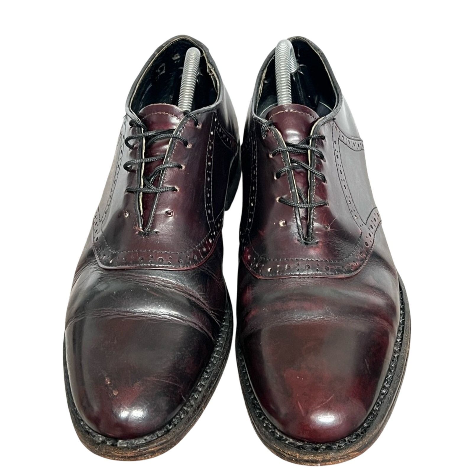 Other MEN VINTAGE BRITISH WALKERS CUSTOM BURGUNDY OXFORD SHOES Size US 9.5 / EU 42-43 - 5 Thumbnail