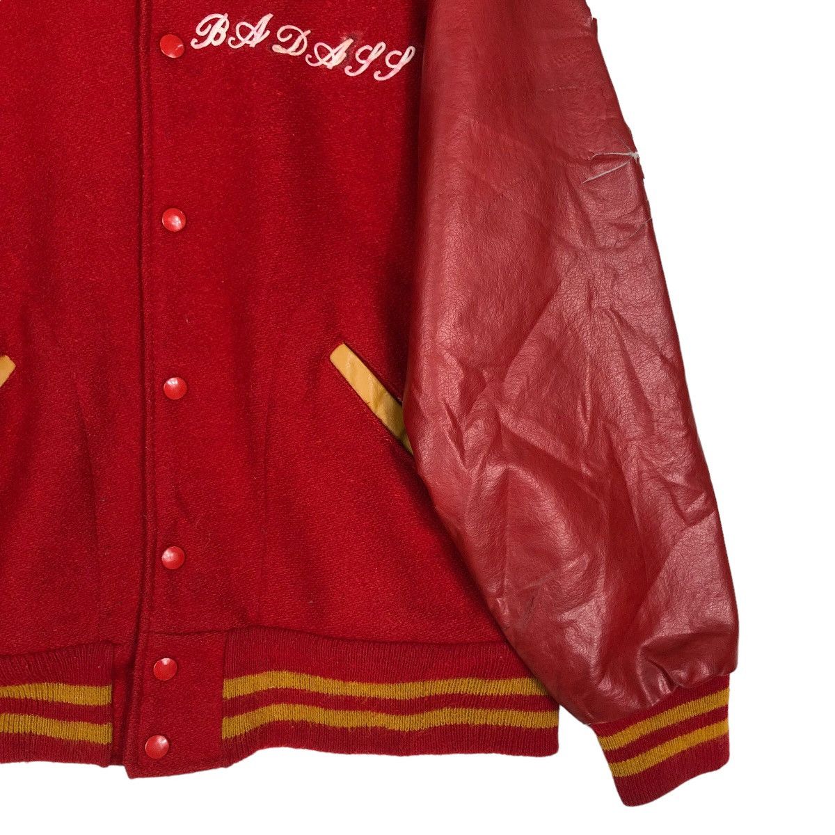 Japanese Brand 🔥VTG LEATHER VARSITY JACKET MILITARY TOYO ENTERPRISE Size US M / EU 48-50 / 2 - 5 Thumbnail