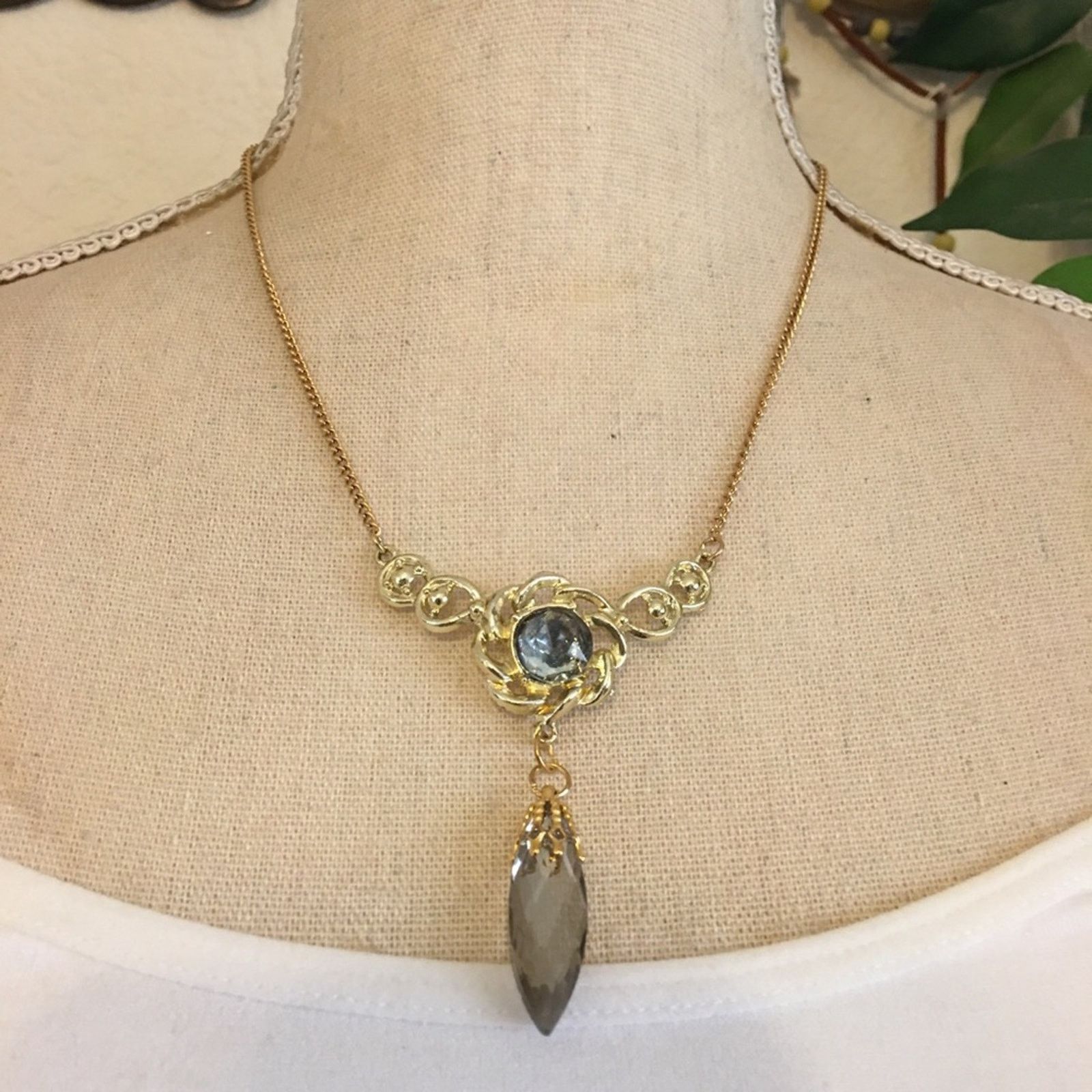 Vintage Vintage 70s chandelier glass crystal necklace Size ONE SIZE - 1 Thumbnail