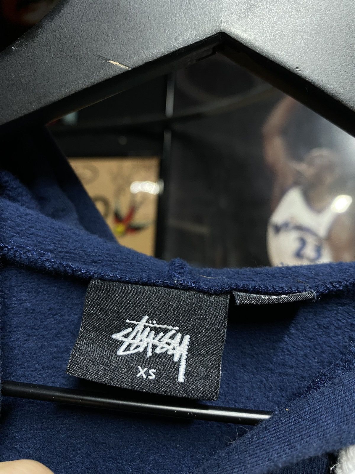 Stussy Stussy Spellout Preowned Blue Hoodie Sweater XSmall Size US XS / EU 42 / 0 - 3 Thumbnail