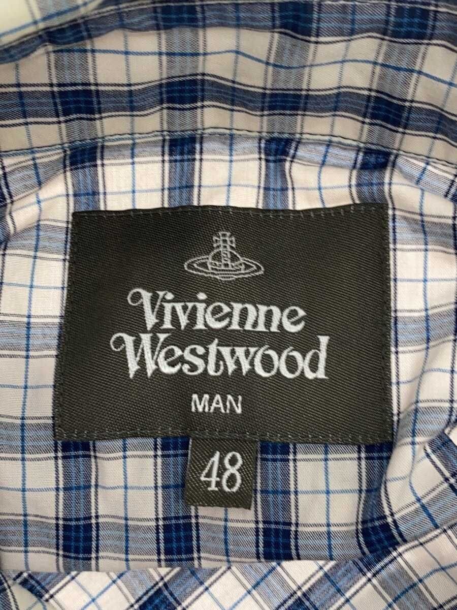 Vivienne Westwood Stripe Patch Plaid Orb Button Shirt Size US M / EU 48-50 / 2 - 4 Thumbnail