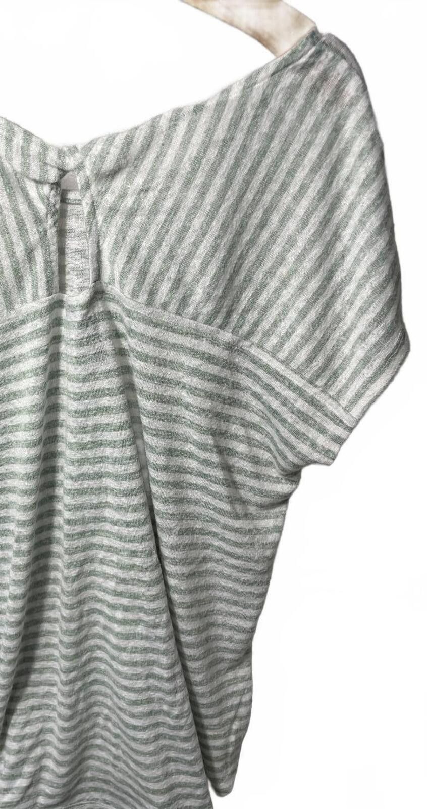 Other Bobeau Blouse Top Women's XXL White Stripe Beachy Minimalist Size XXL / US 16-18 / IT 52-54 - 5 Thumbnail